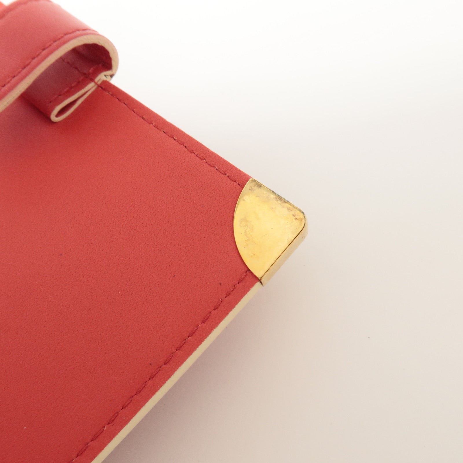 Louis Vuitton Suhari Leather Agenda PM Planner Cover Red Used