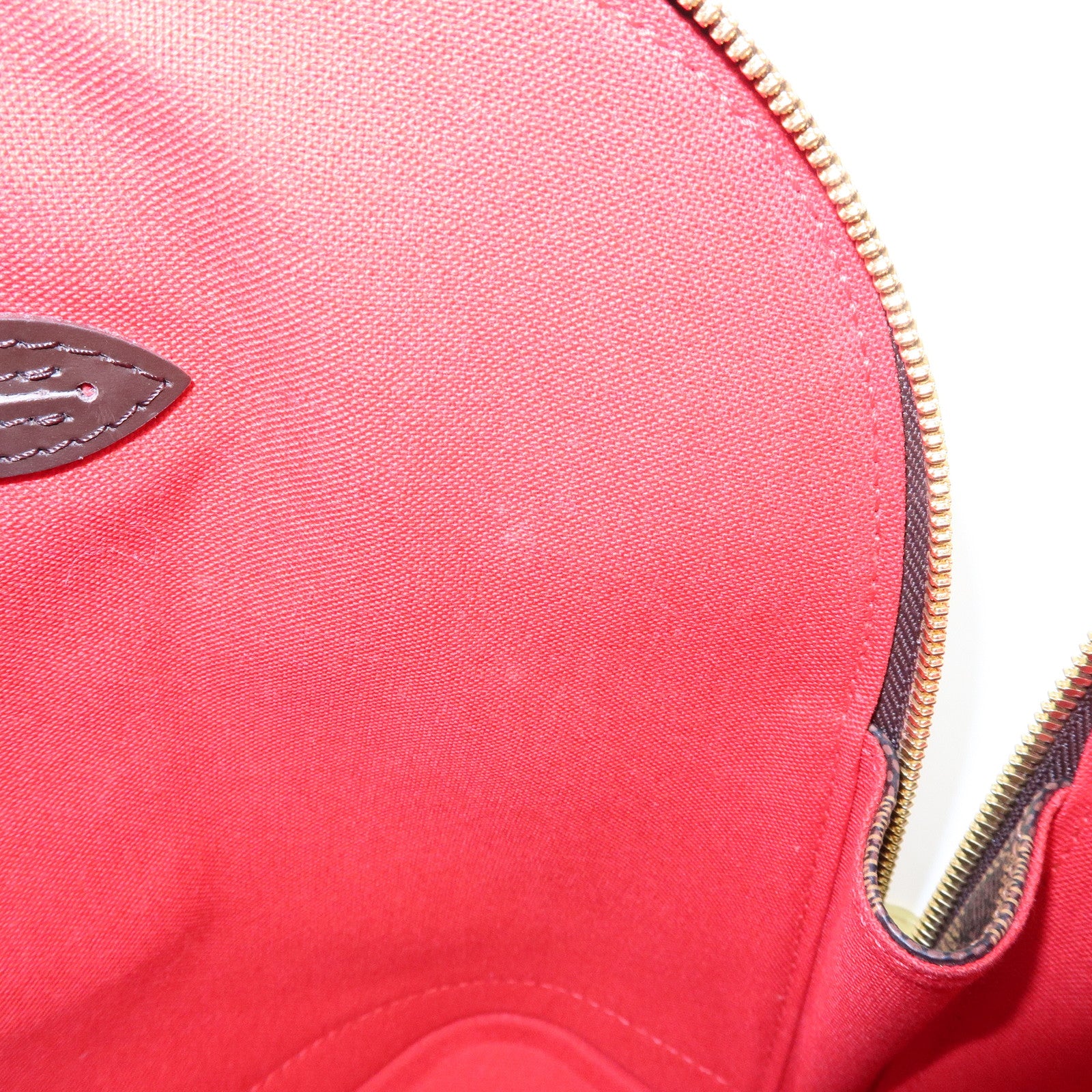 Louis Vuitton Damier Canvas Leather Alma PM Hand Bag Brown N51131