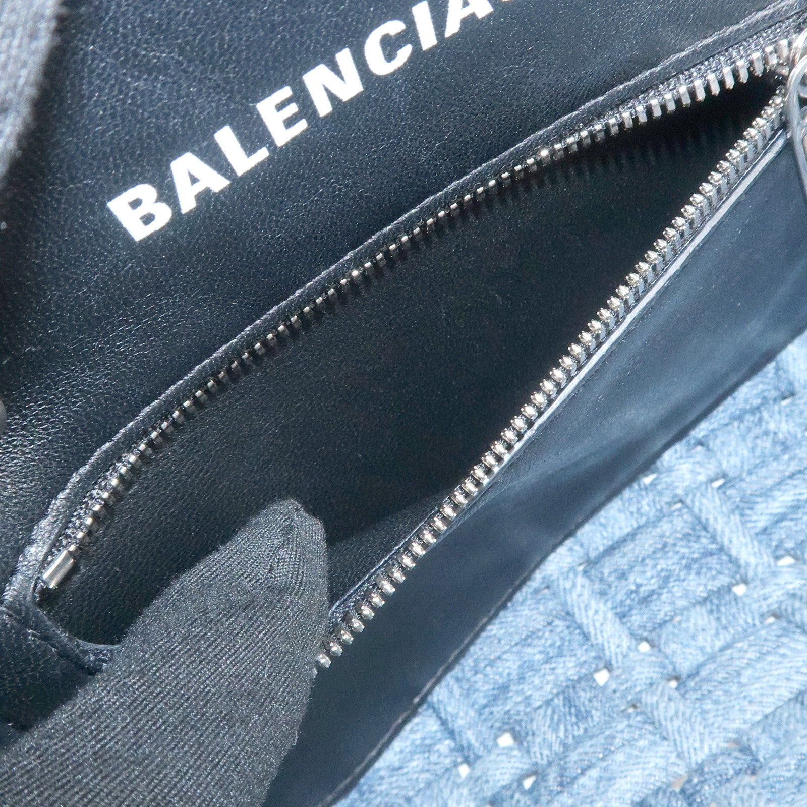 BALENCIAGA BISTRO XS 2WAY Bag Hand Bag Denim Blue 671342