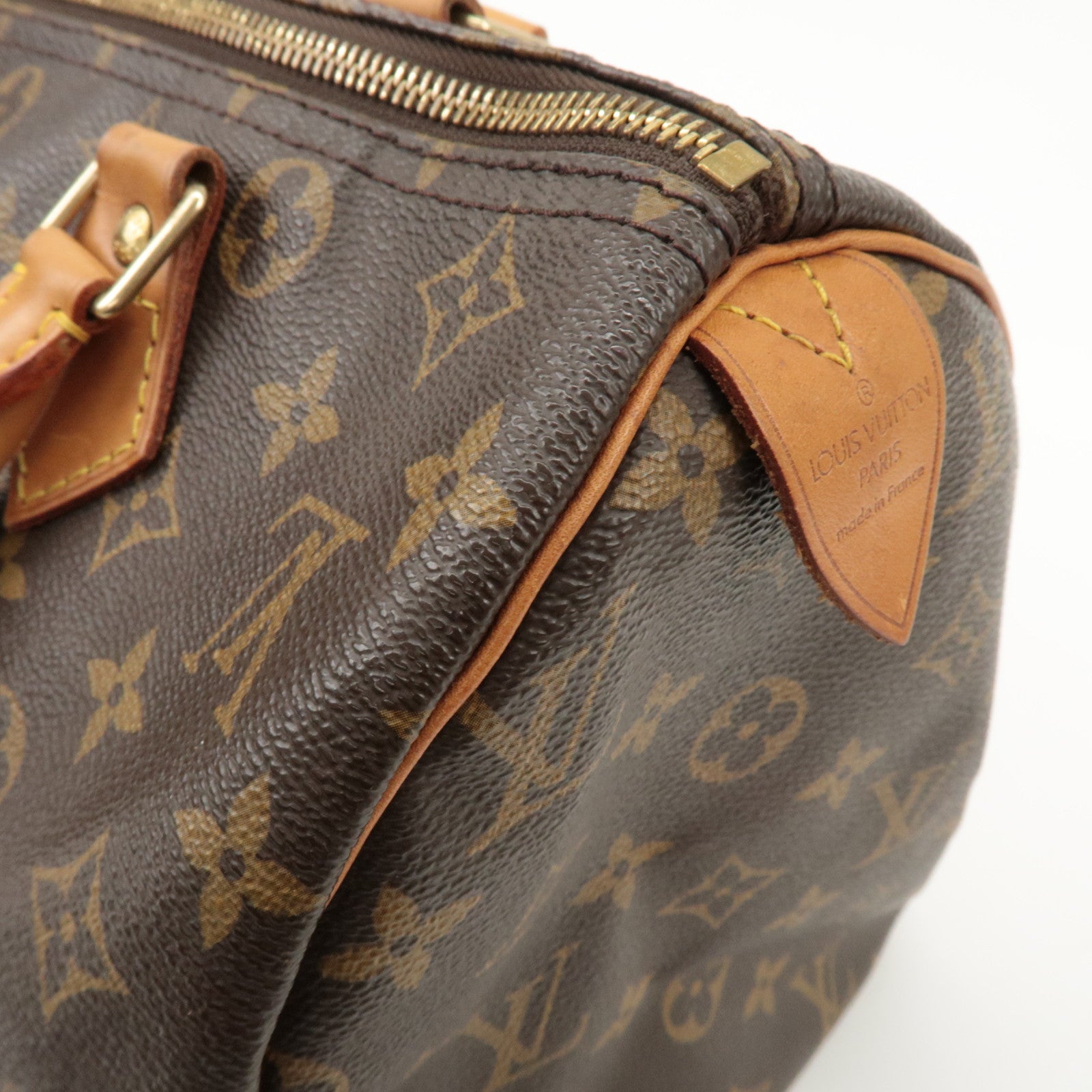 Louis Vuitton Monogram Speedy 30 Hand Bag Boston Bag M41526 Used
