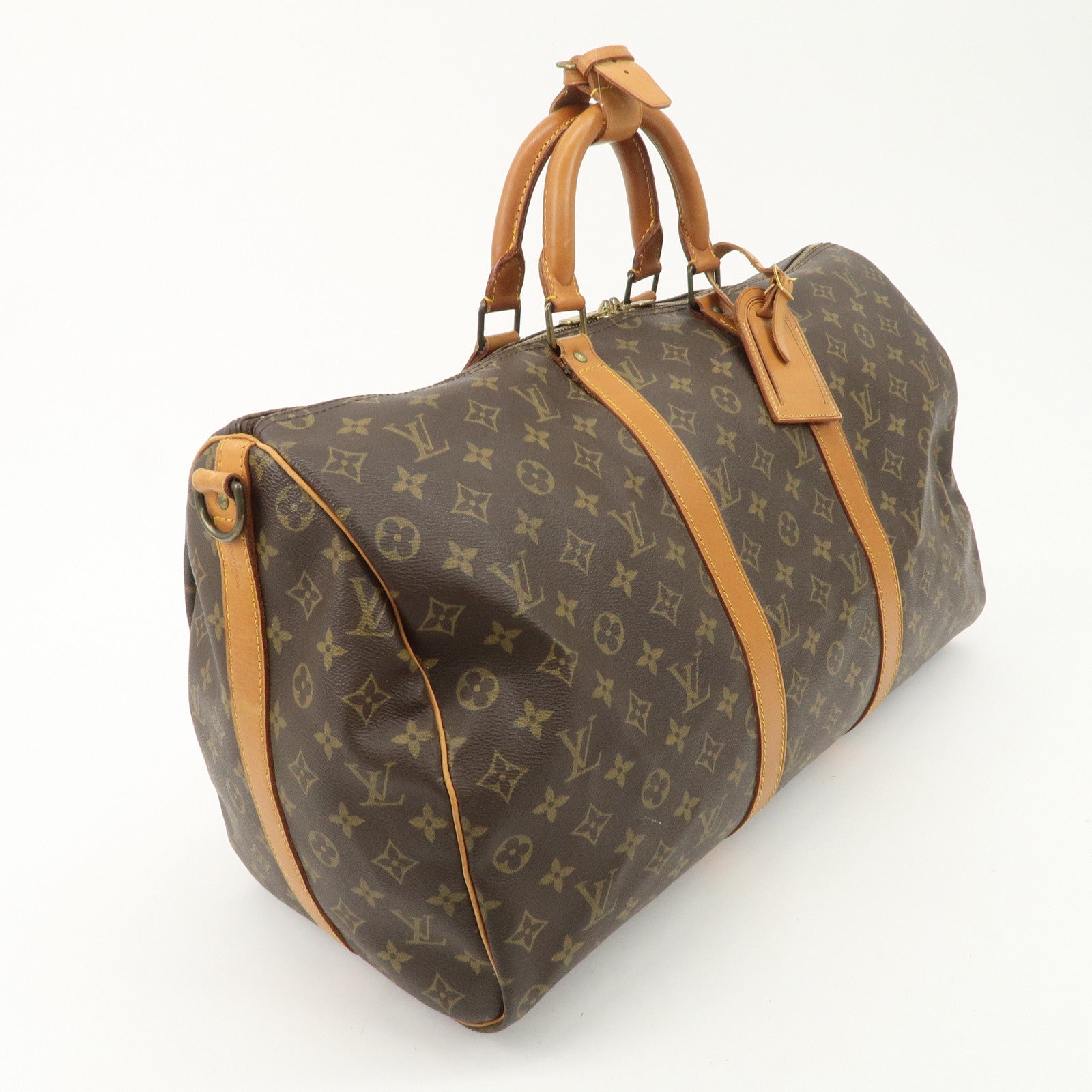 Louis Vuitton Monogram Keep All 50 Bandouliere Boston Bag M41416