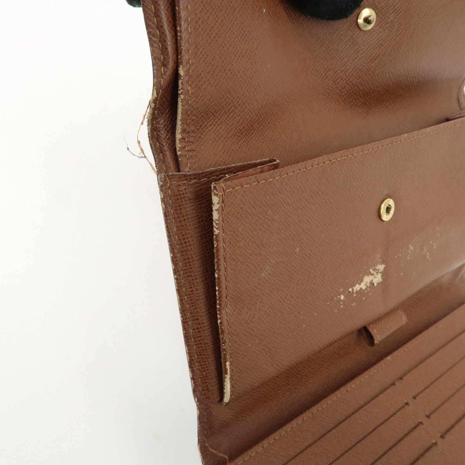 Louis Vuitton Set of 2 Monogram Canvas Long Wallet M61217 M61215 Used