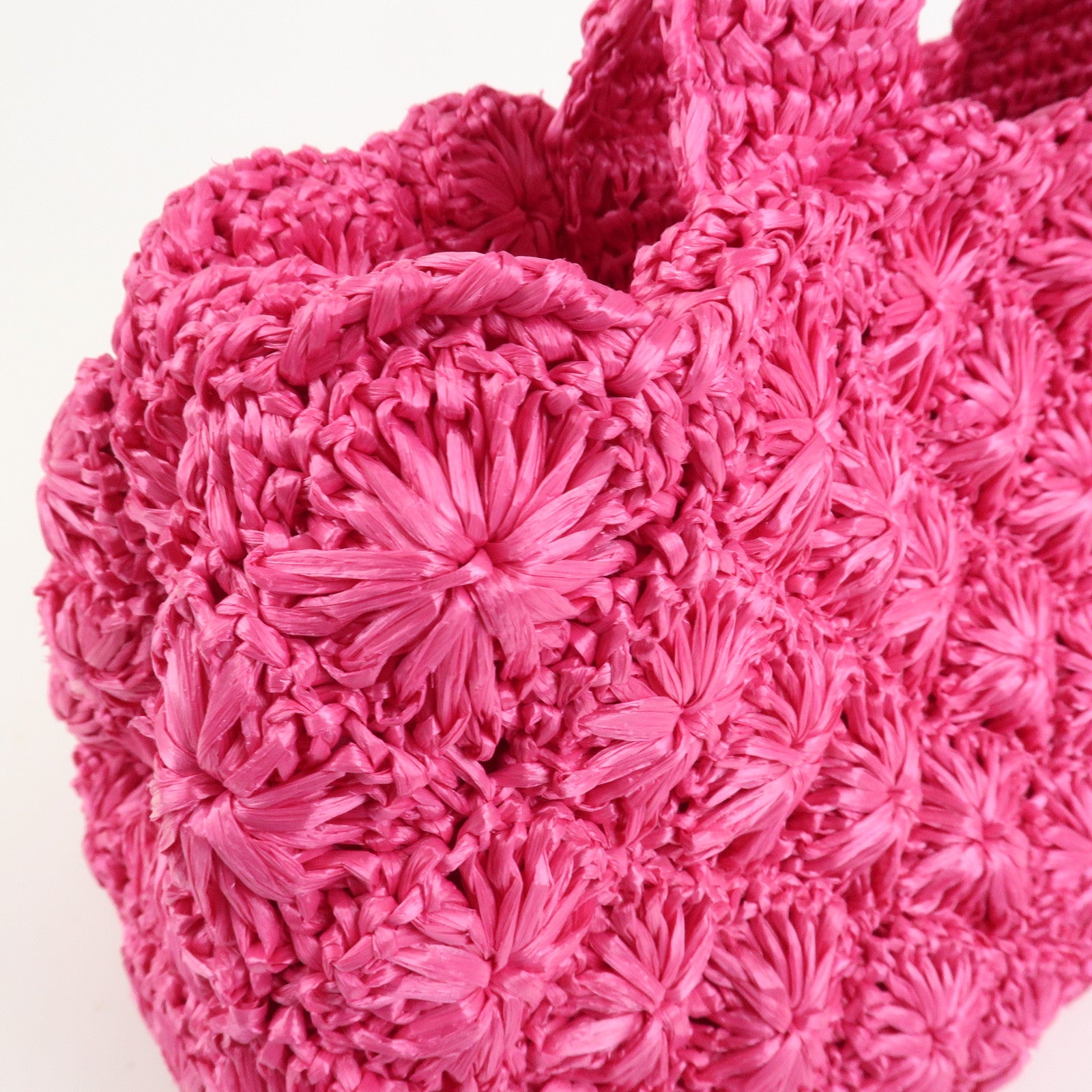 PRADA Canapa Raffia 2Way Bag Hand Bag Shoulder Bag Pink BN2888