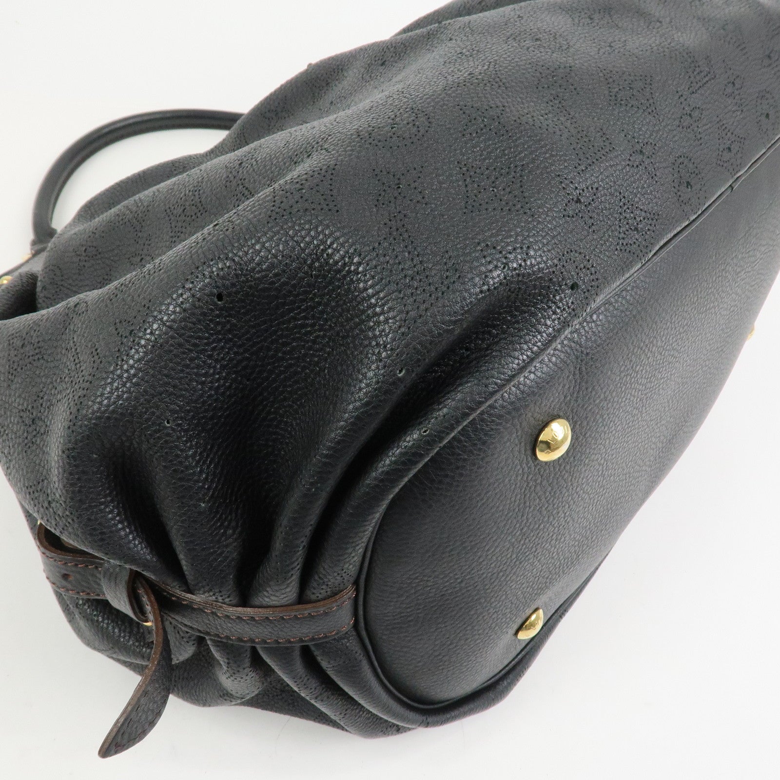 Louis Vuitton Monogram Mahina XL Leather Hand Bag Noir M95547