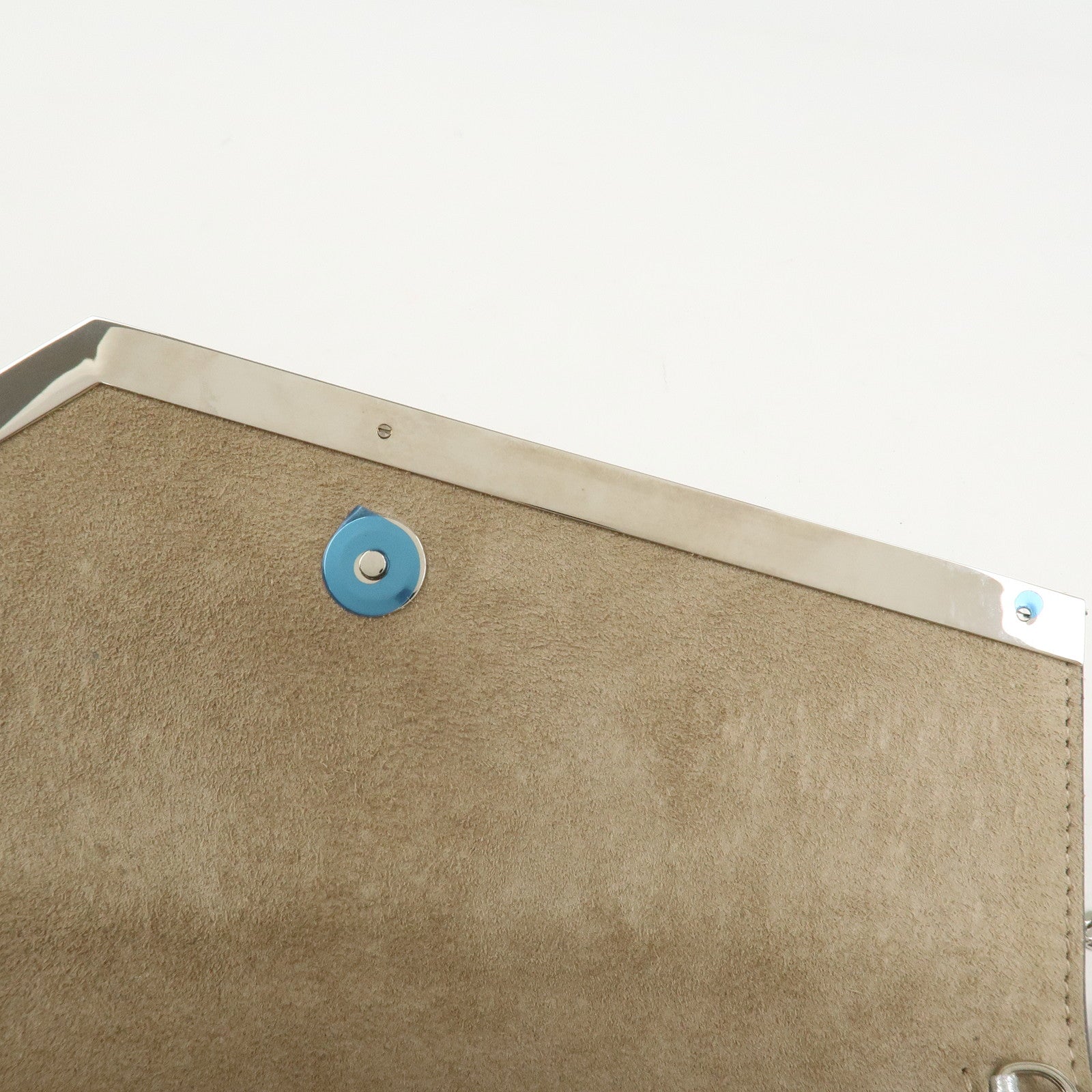 JIMMY CHOO Chain Shoulder Bag Clutch Bag Glitter Pink Gray Silver