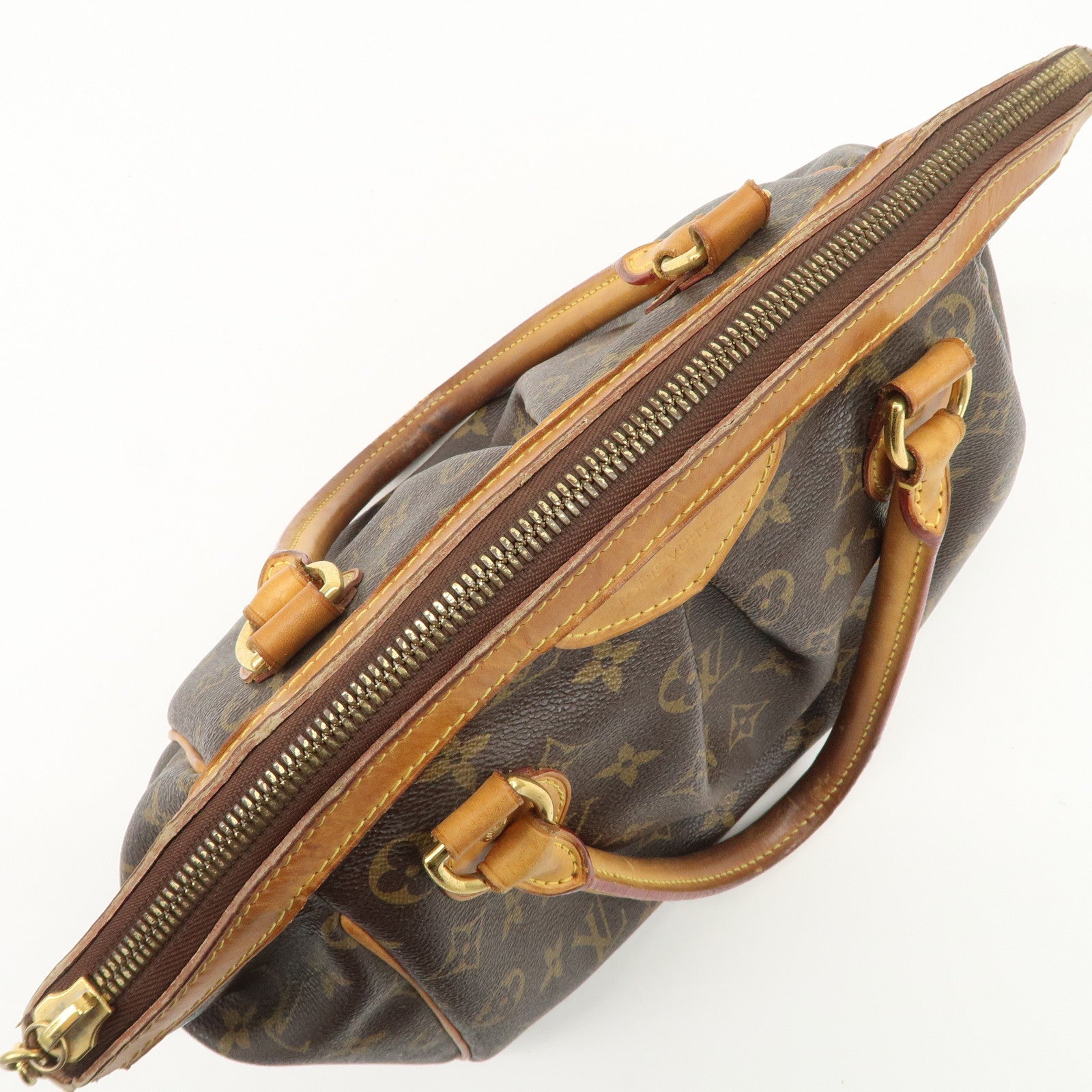 Louis Vuitton Monogram Tivoli PM Hand Bag Brown M40143 Used