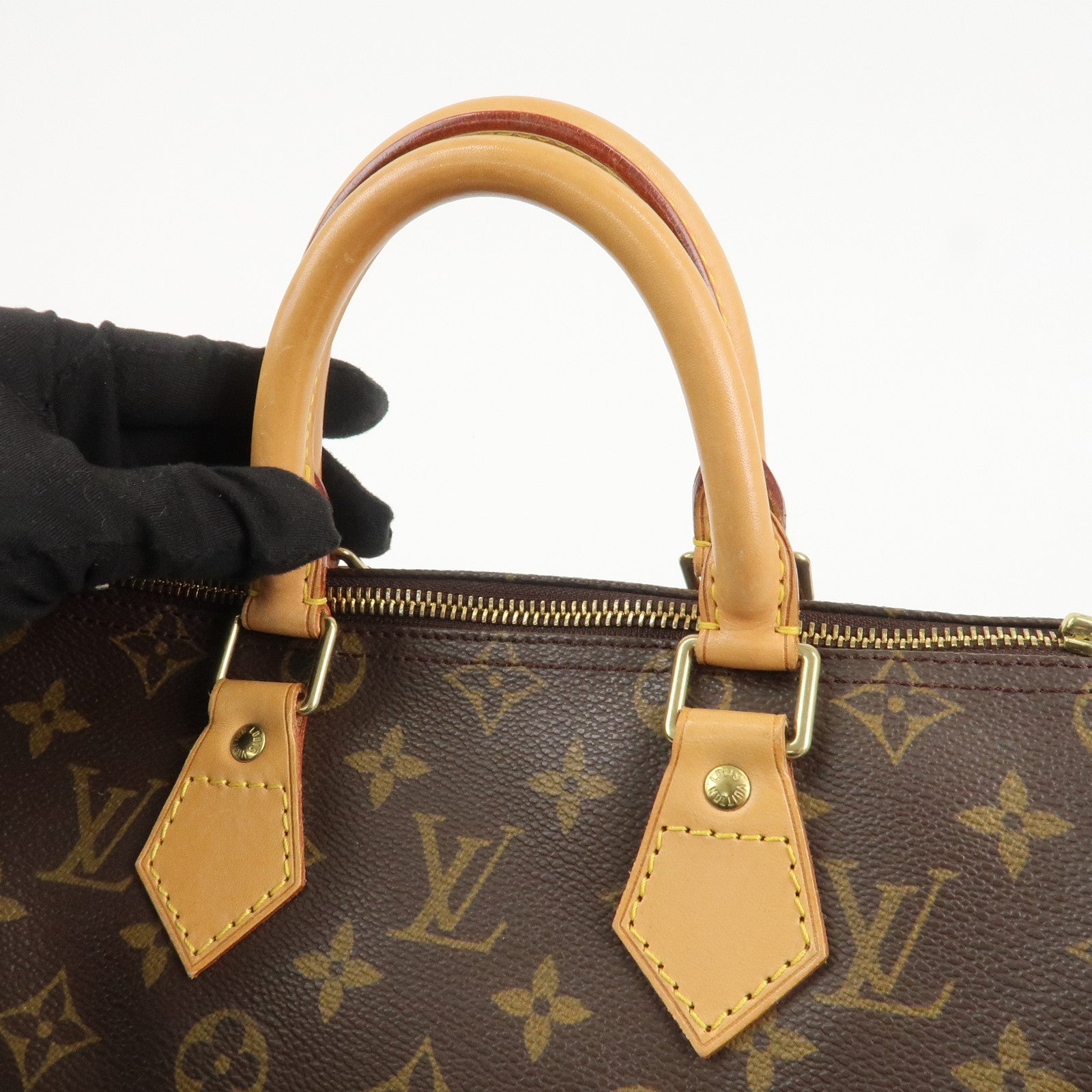 Louis Vuitton Monogram Speedy 25 Hand Bag Boston Bag M41528 Used