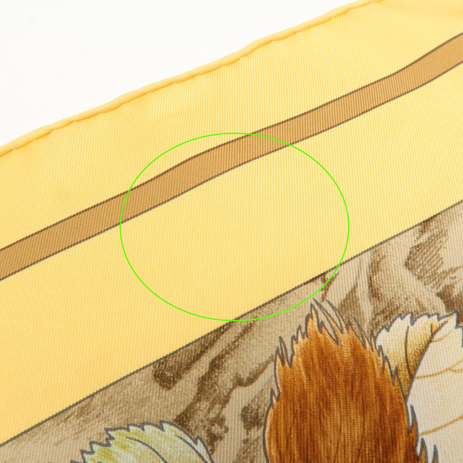 HERMES Carre 90 Silk 100% Scarf CASSE NOISETTE Orange Brown