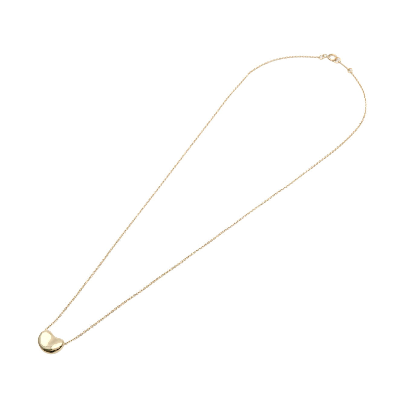Tiffany & Co Bean Necklace Small K18YG 750YG Yellow Gold