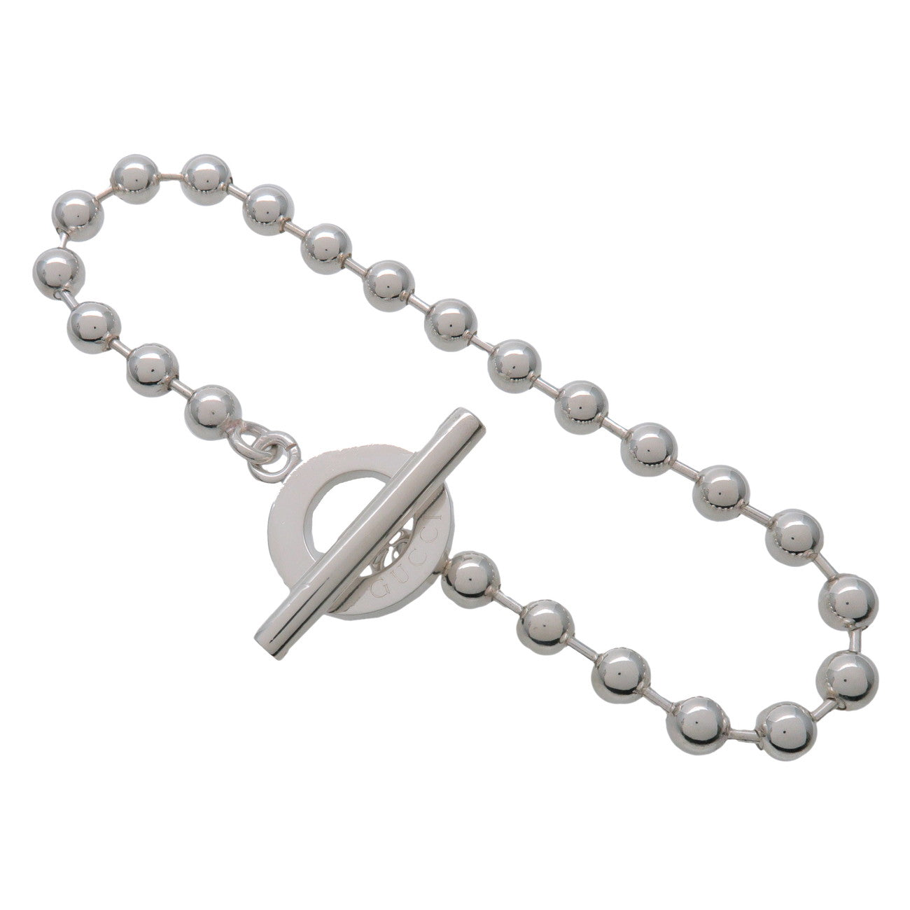 GUCCI Ball Chain Bracelet SV925 Silver 010294