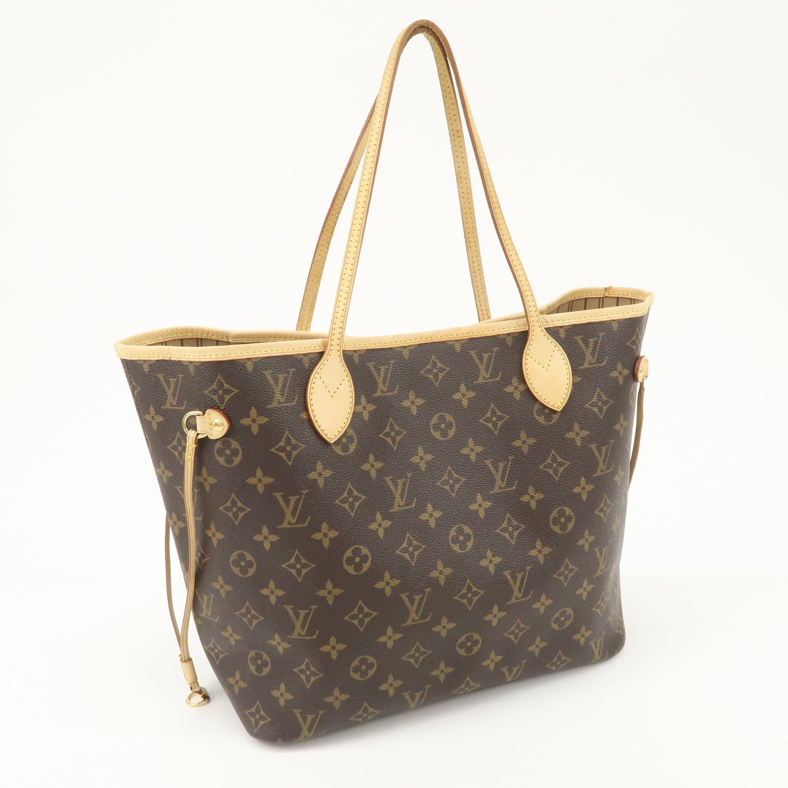 Louis Vuitton Monogram Neverfull MM Tote Bag Brown M40156