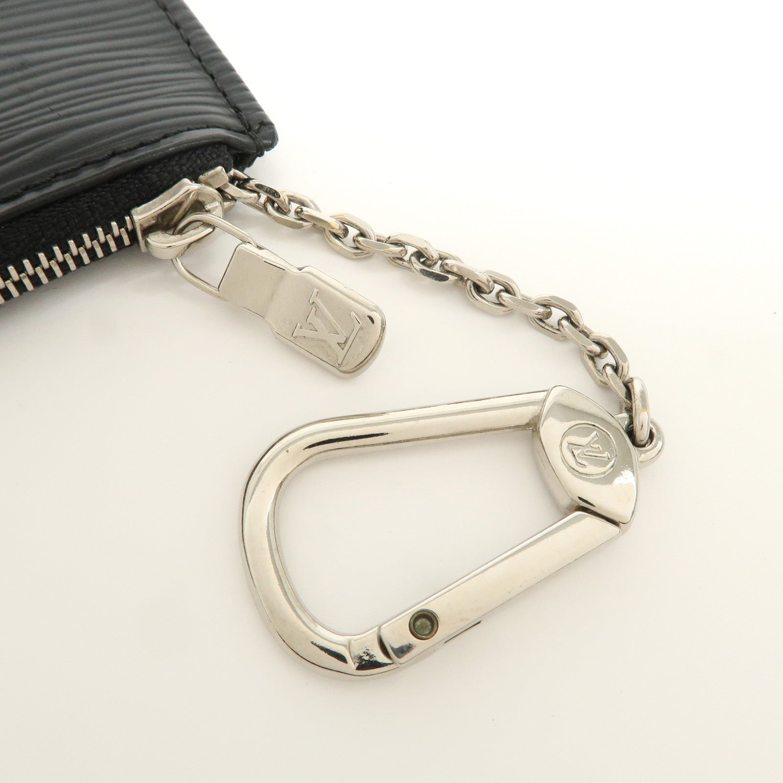 Louis Vuitton Epi Pochette Cles Coin Case Black Noir M63802