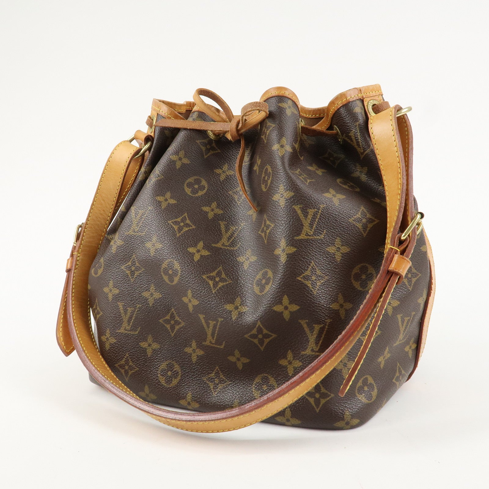 Louis Vuitton Monogram Petit Noe Shoulder Bag Brown M42226 Used