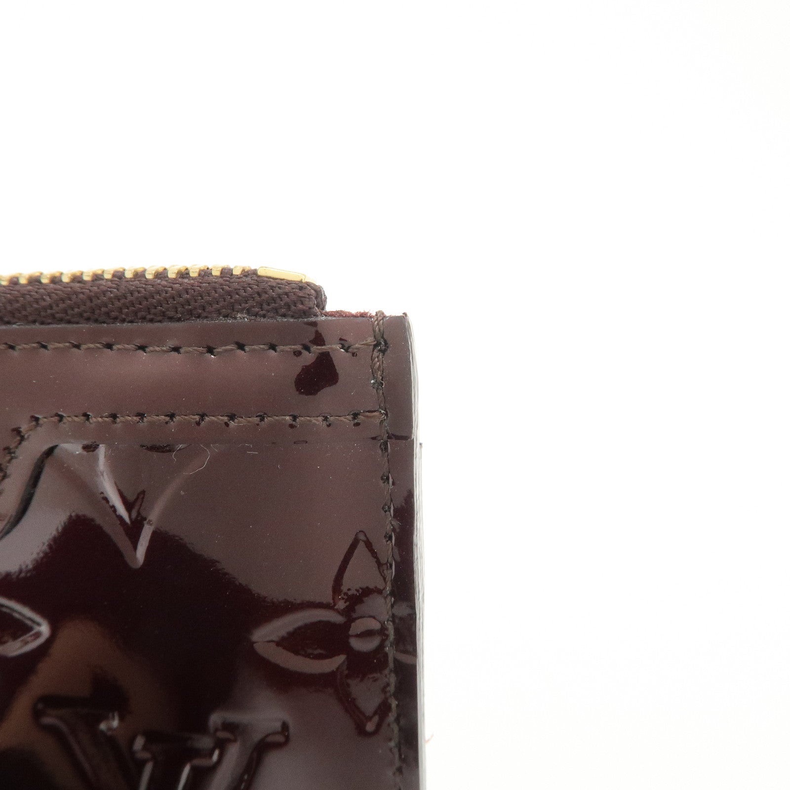 Louis Vuitton Vernis Pochette Cles NM Coin Case Amarante M93557