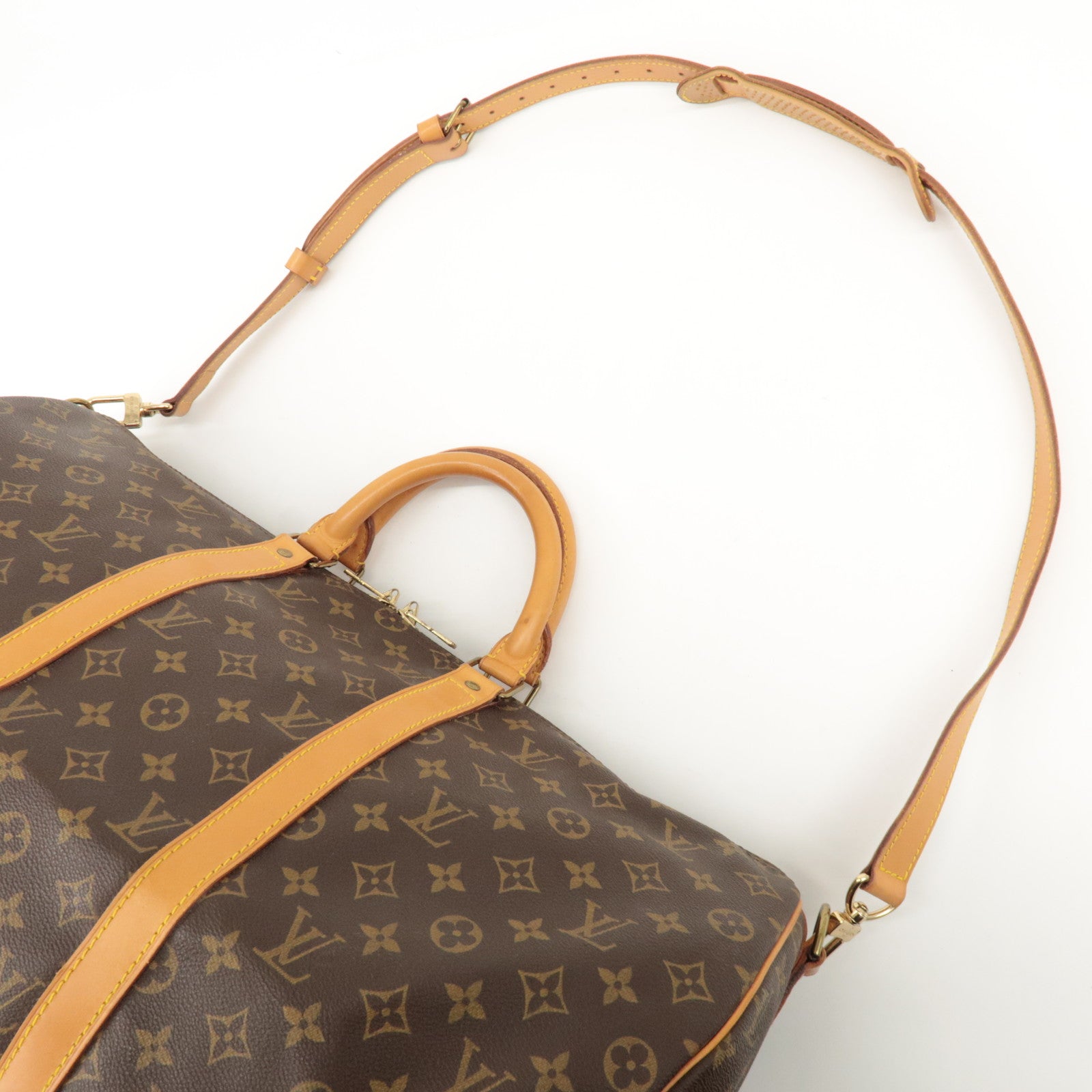 Louis Vuitton Monogram Keep All 50 Bandouliere Boston Bag M41416 Used