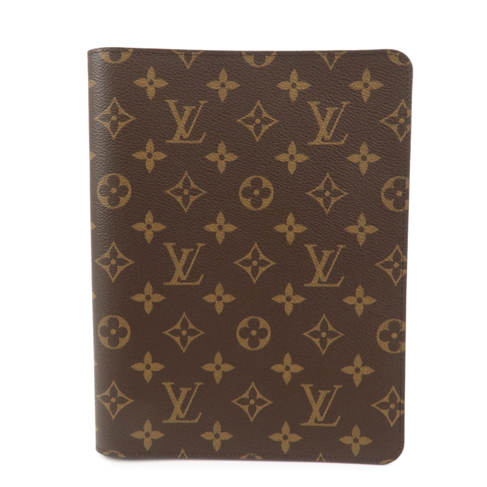 Louis Vuitton Monogram Agenda Bureau Planner Cover Brown R20100