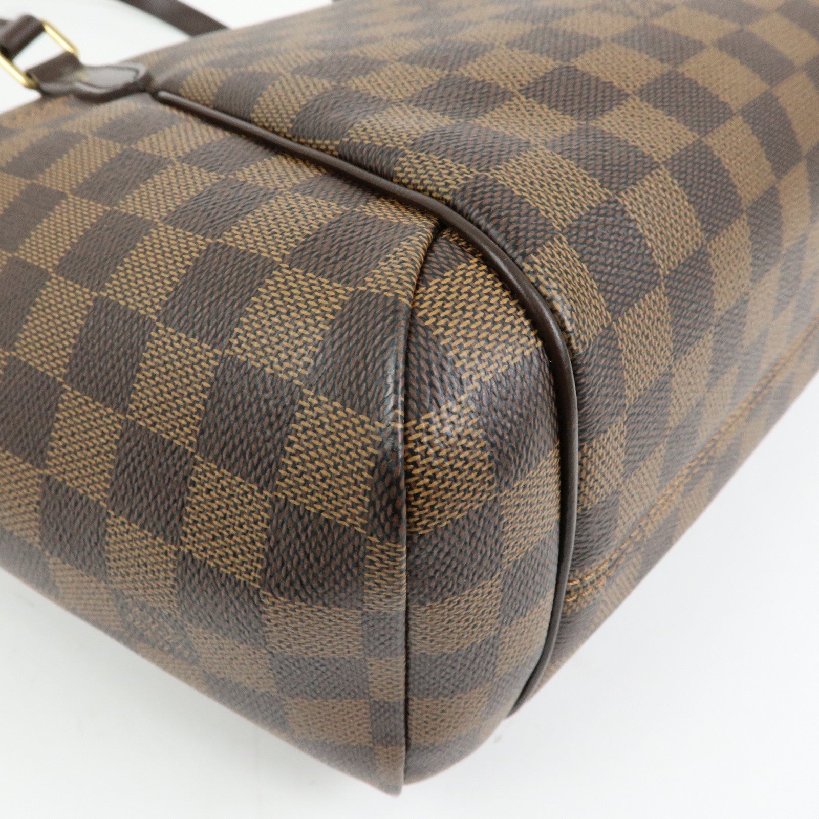 Louis Vuitton Damier Totally PM Canvas Leather Tote Hand Bag N41282