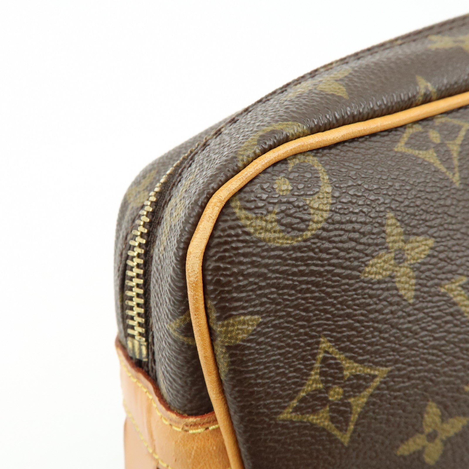 Louis Vuitton Monogram Compiegne 28 Pouch Clutch Bag Brown M51845