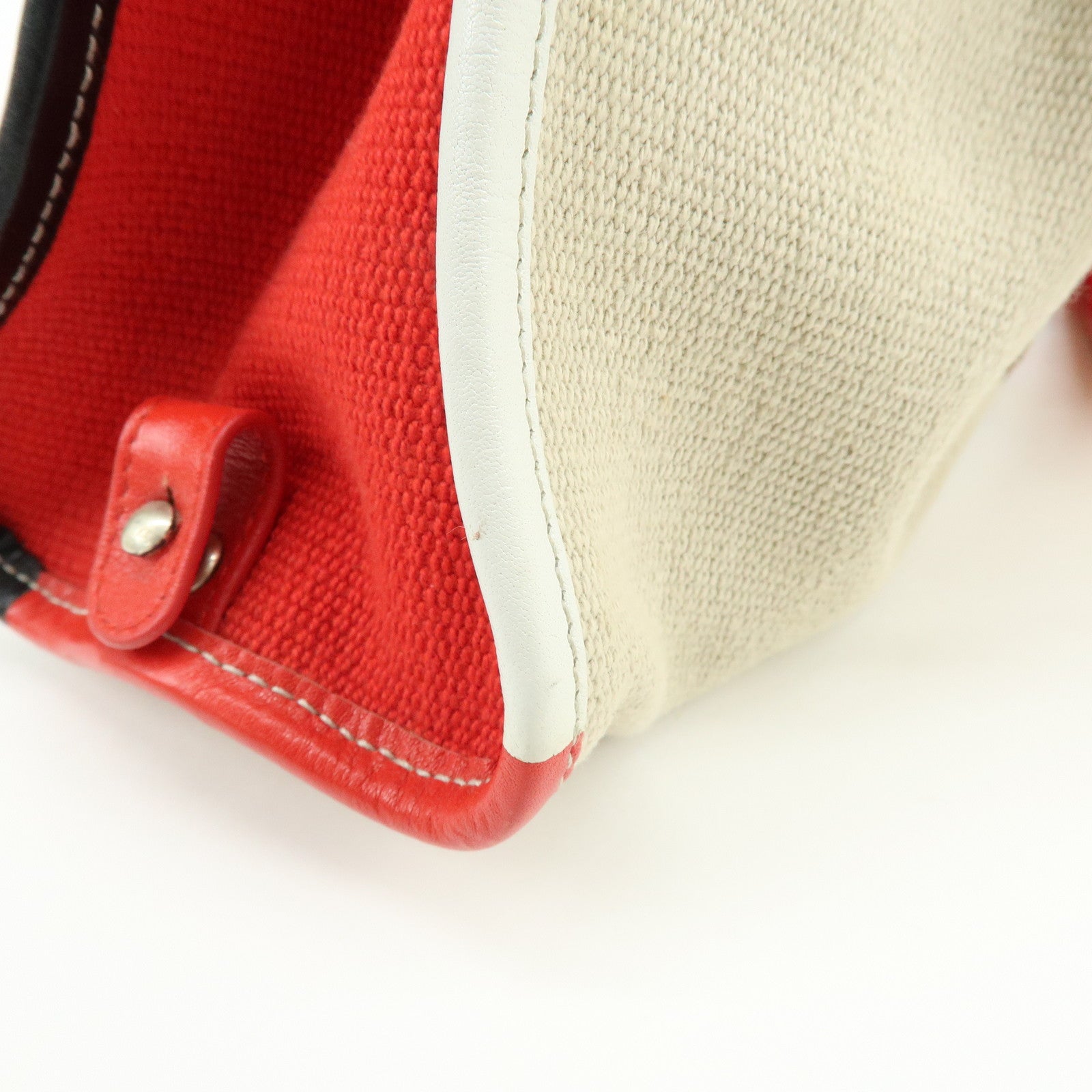 BOTTEGA VENETA Canvas Leather Shoulder Bag Hand Bag Multicolor