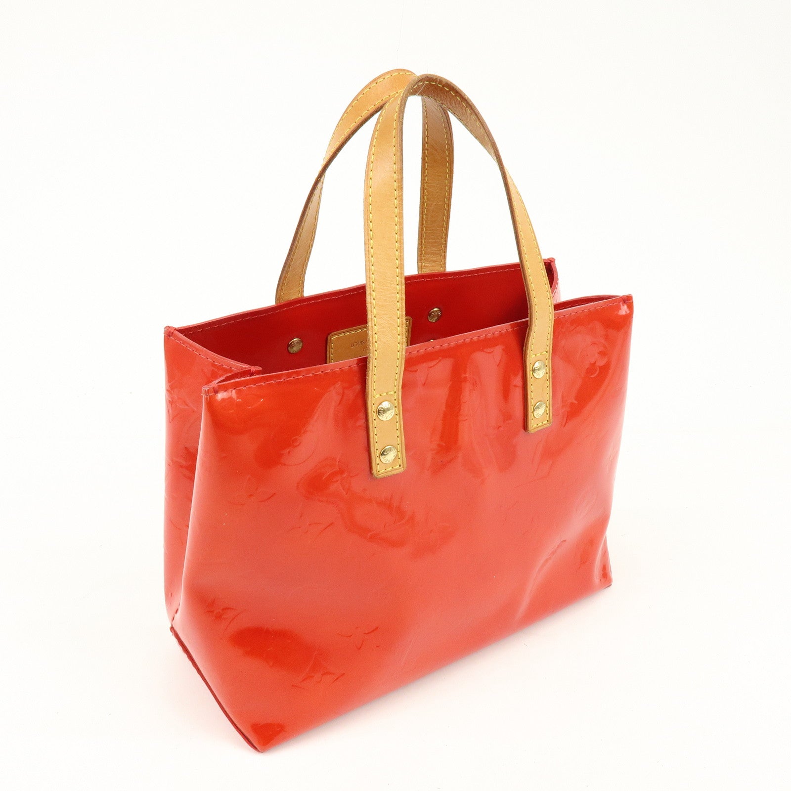 Louis Vuitton Monogram Vernis Lead PM Hand Bag Pomme d'Amour M91990