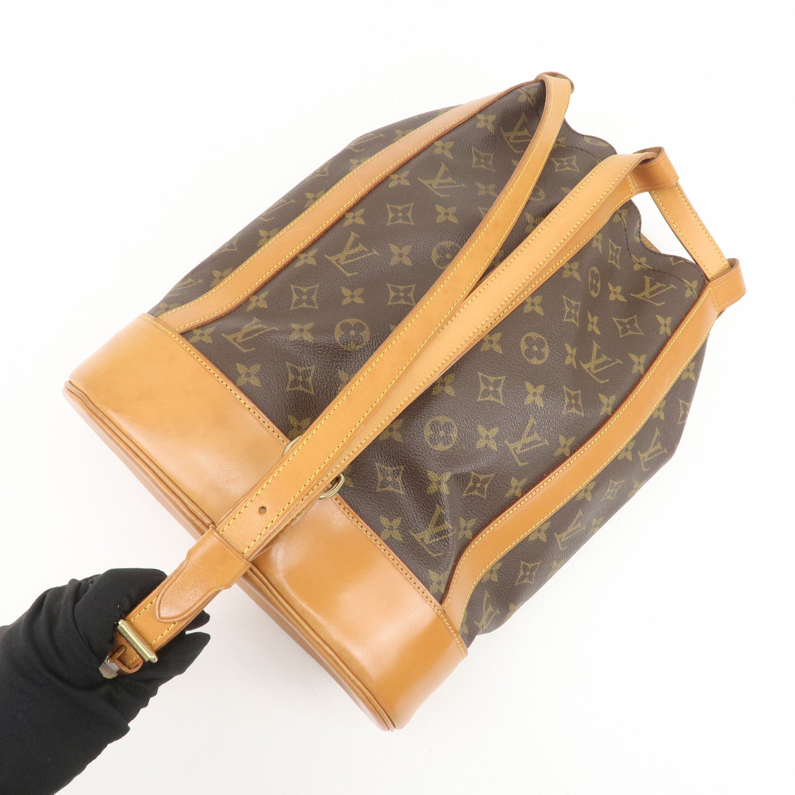 Louis Vuitton Monogram Randonnee PM Shoulder Bag Brown M42243