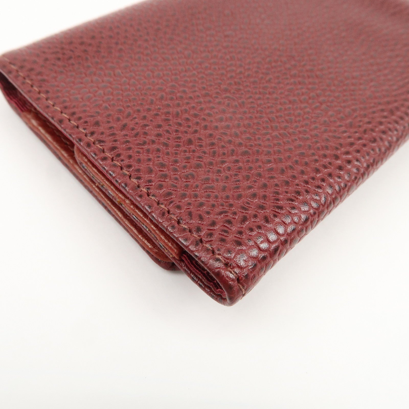 CHANEL COCO Mark Caviarskin 6 Rings Key Case Key Holder A13502