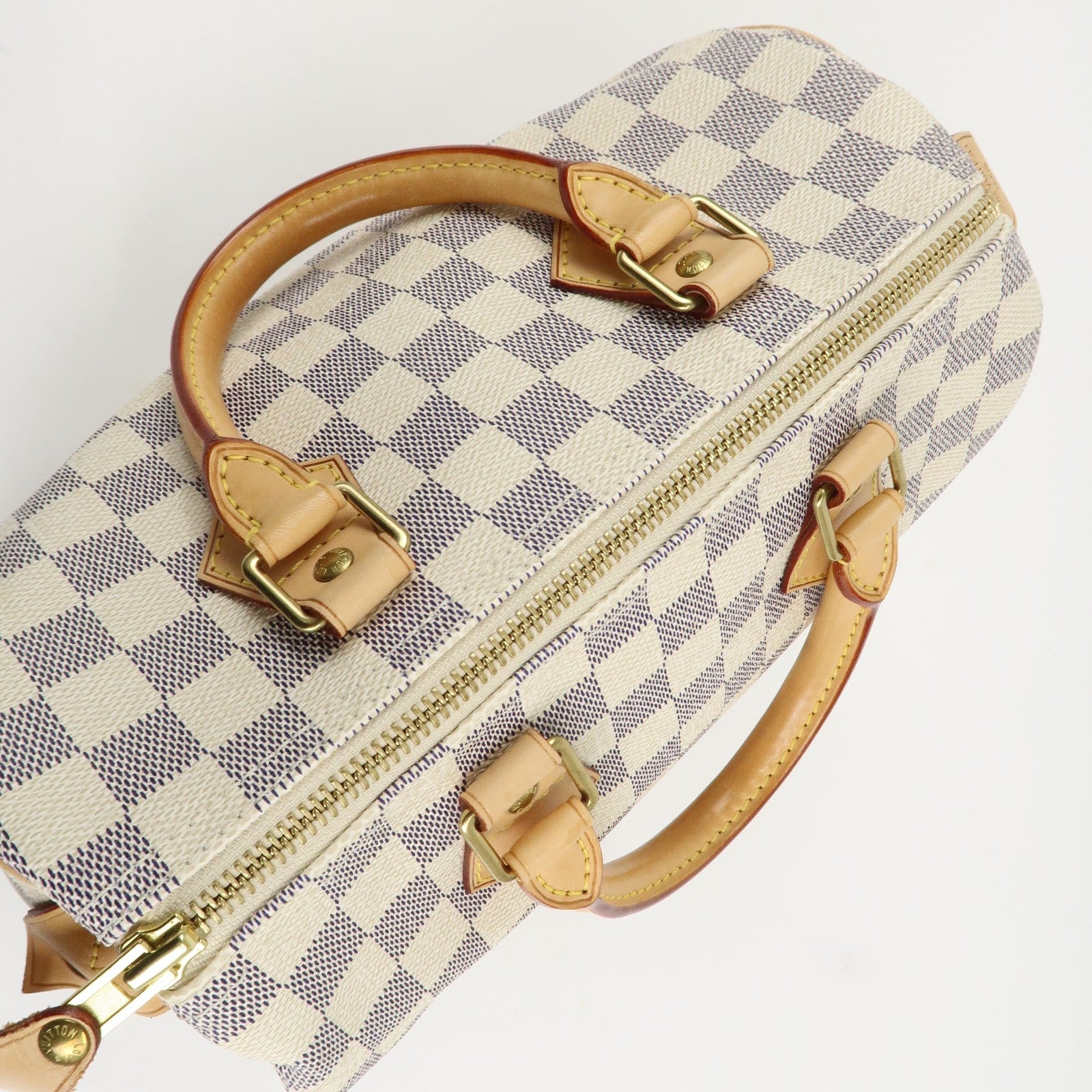 Louis Vuitton Damier Azur Speedy 25 Boston Bag Hand Bag N41534 Used