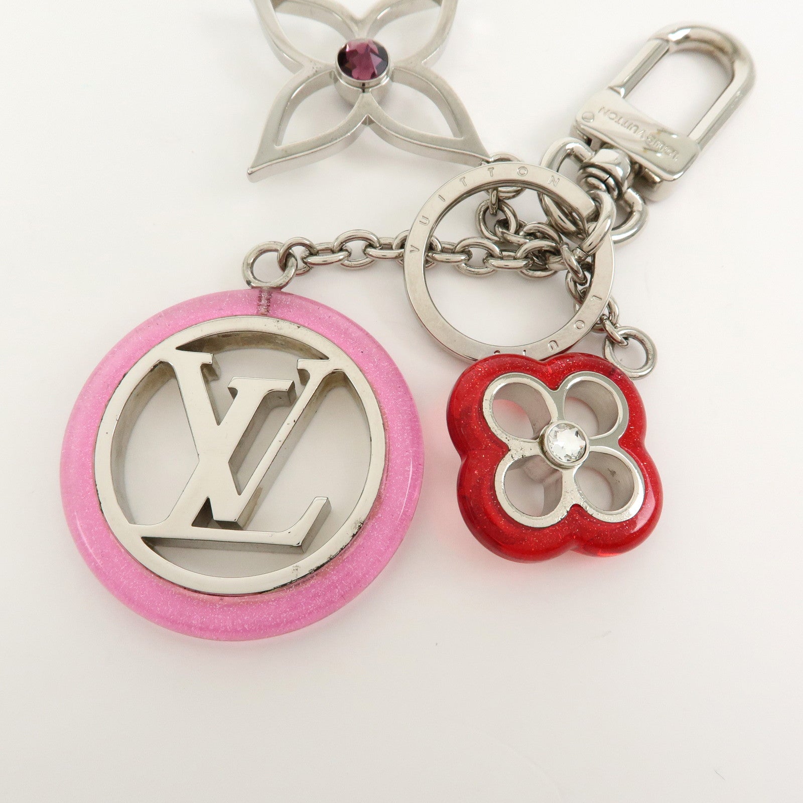 Louis Vuitton Porte Cles Colorline Strass Key Holder Charm M67357