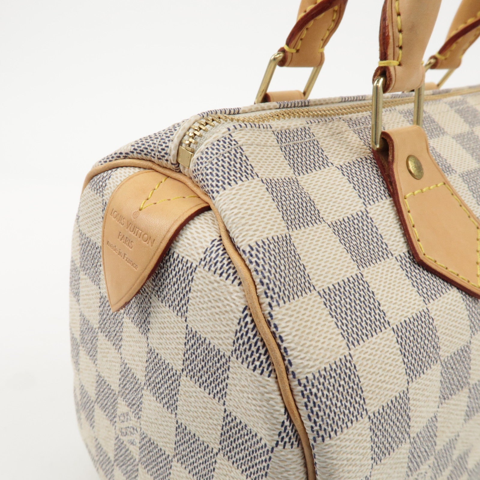 Louis Vuitton Damier Azur Speedy 25 Boston Bag Hand Bag N41534 Used
