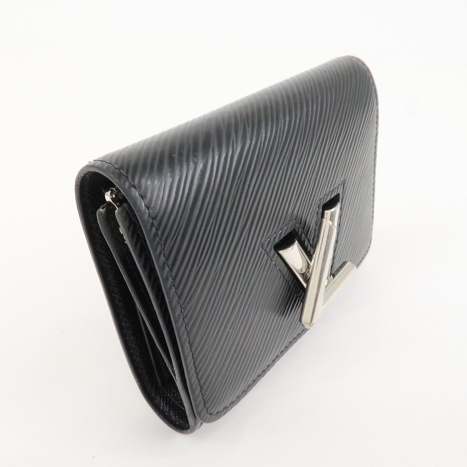 Louis Vuitton Epi Portefeuille Twist Compact XS Wallet Black M63322