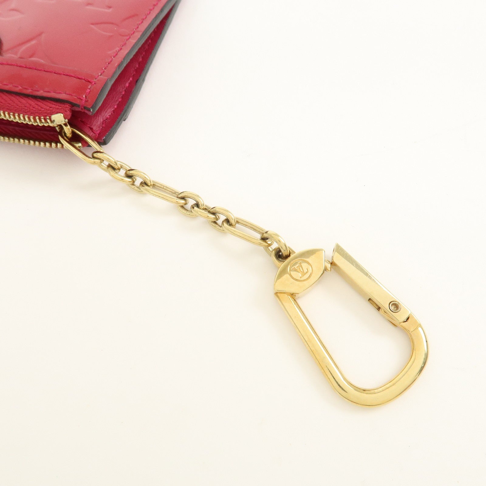 Louis Vuitton Monogram Vernis Pochette Cles NM Rose Indien M61466