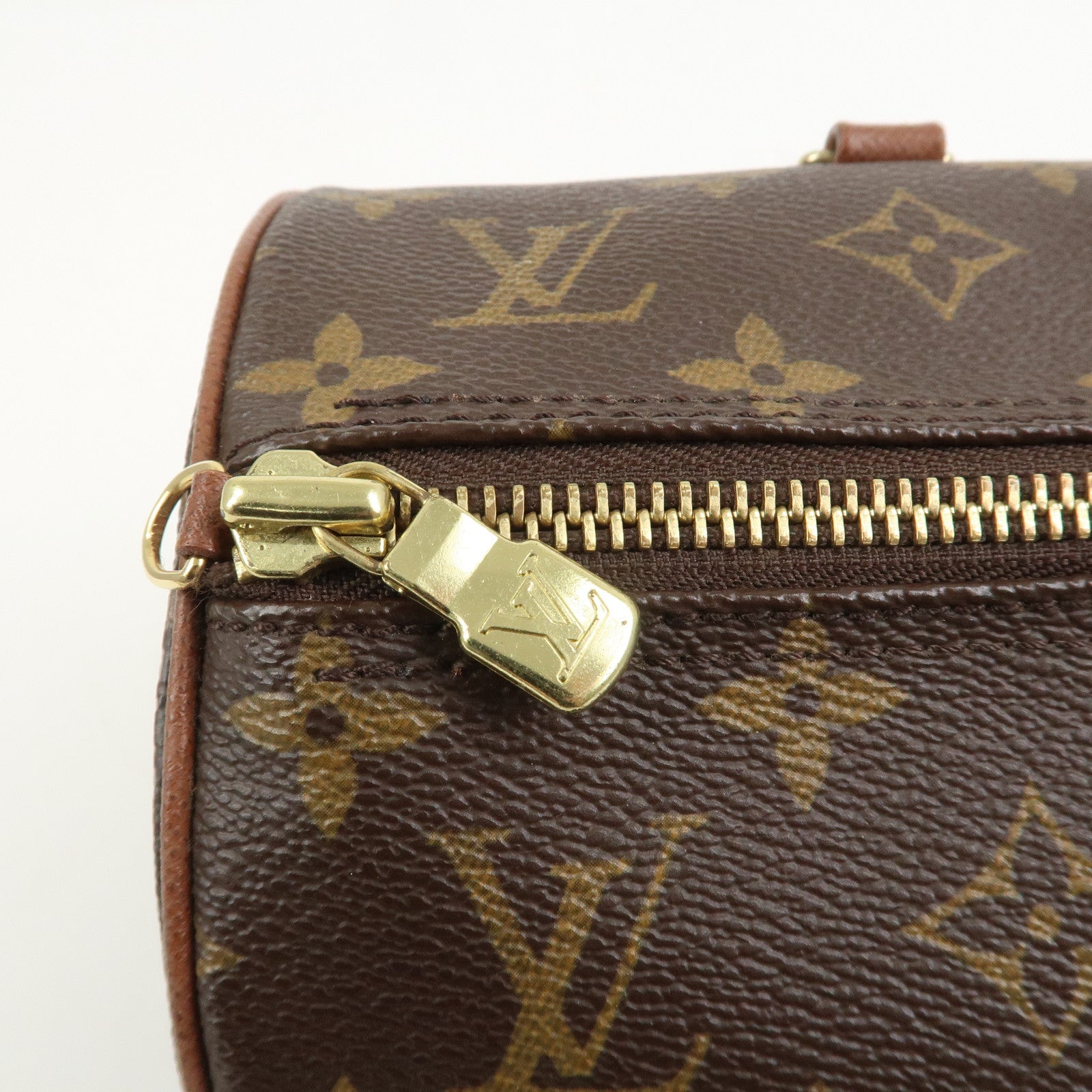 Louis Vuitton Monogram Papillon 30 Hand Bag Brown M51365