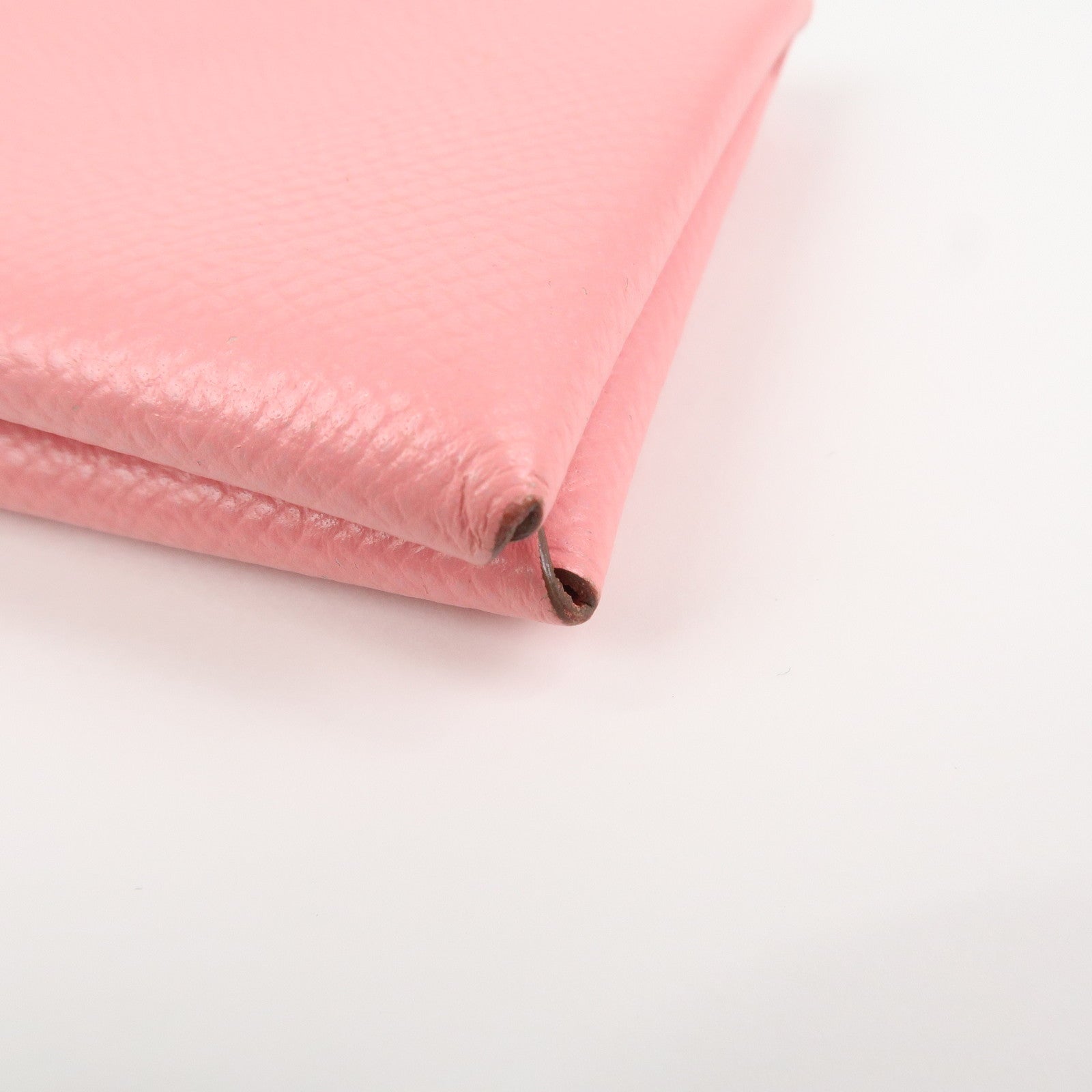 HERMES Veau Epsom Leather B Stamped CALVI Card Case Card Holder