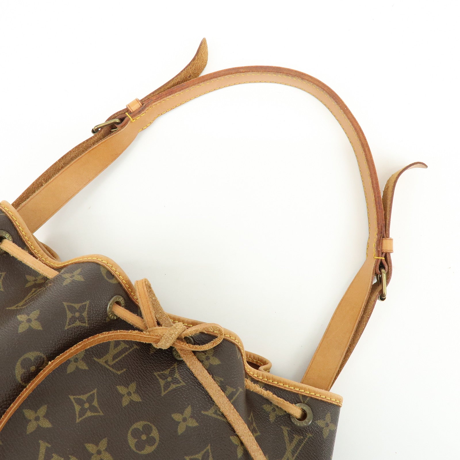 Louis Vuitton Monogram Petit Noe Shoulder Bag Brown M42226