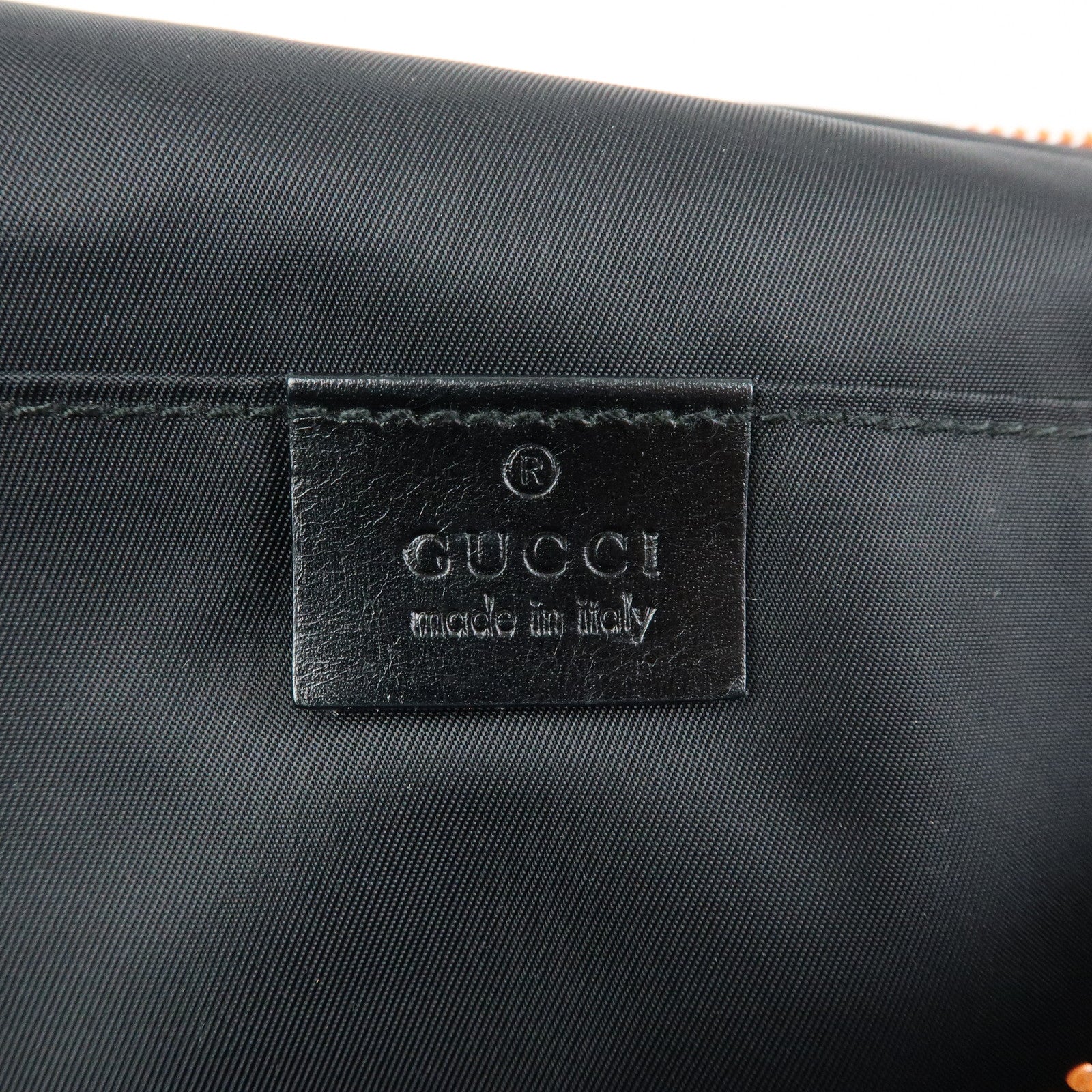 GUCCI Logo Nylon Rubber Waist Pouch Body Bag Black 211128