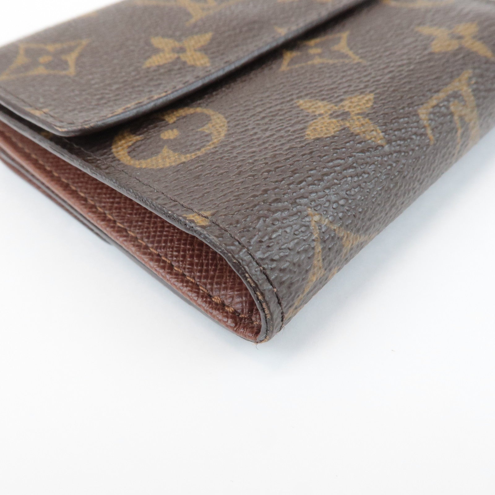 Louis Vuitton Monogram Porte Monnaie Billets Carte Credit M61660 Used