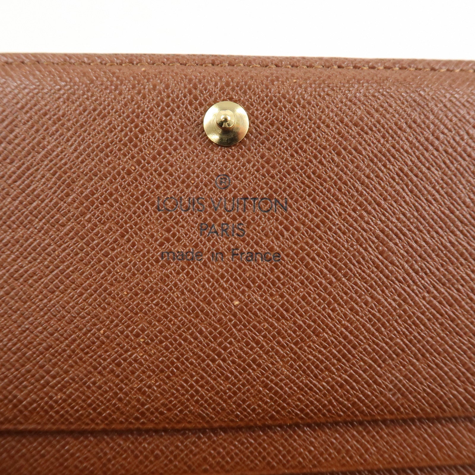 Louis Vuitton Monogram Porte Monnaie Zip Bifold Wallet M61735 Used