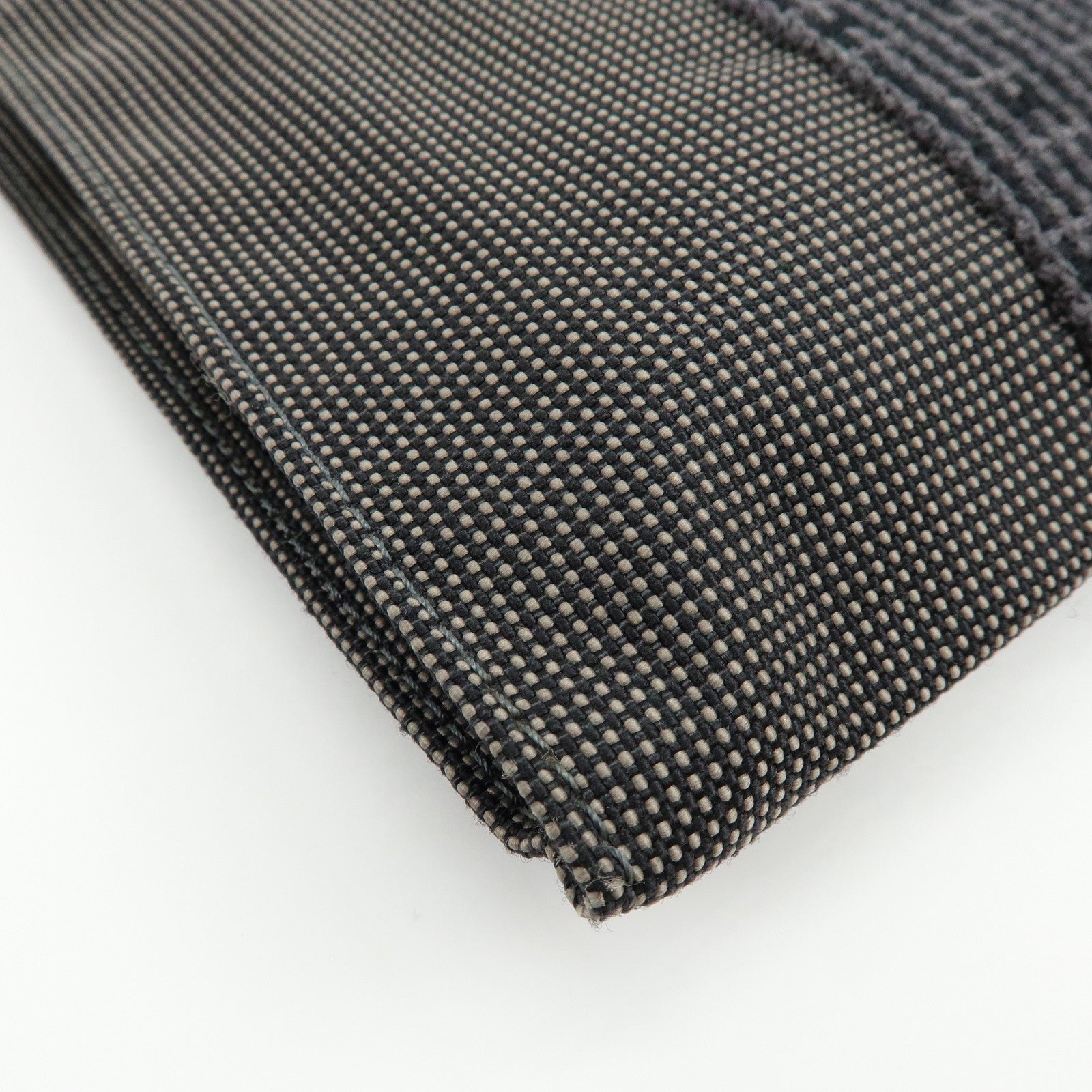 HERMES Airline Canvas Shoulder Bag Crossbody Bag Black