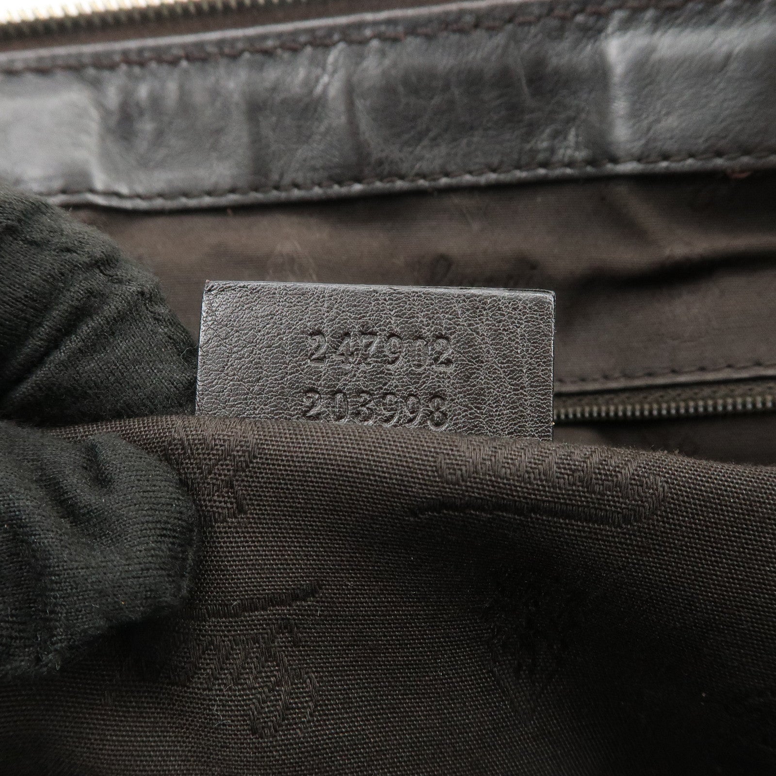 GUCCI Sukey Interlocking G Guccissima 2Way Shoulder Hand Bag 247902