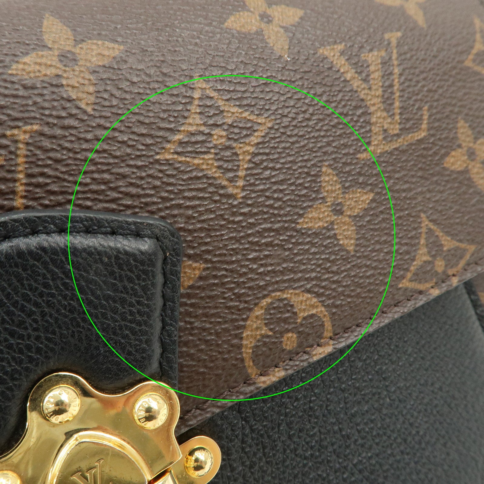 Louis Vuitton Monogram Victoire Chain Shoulder Bag Brown M41730 Used