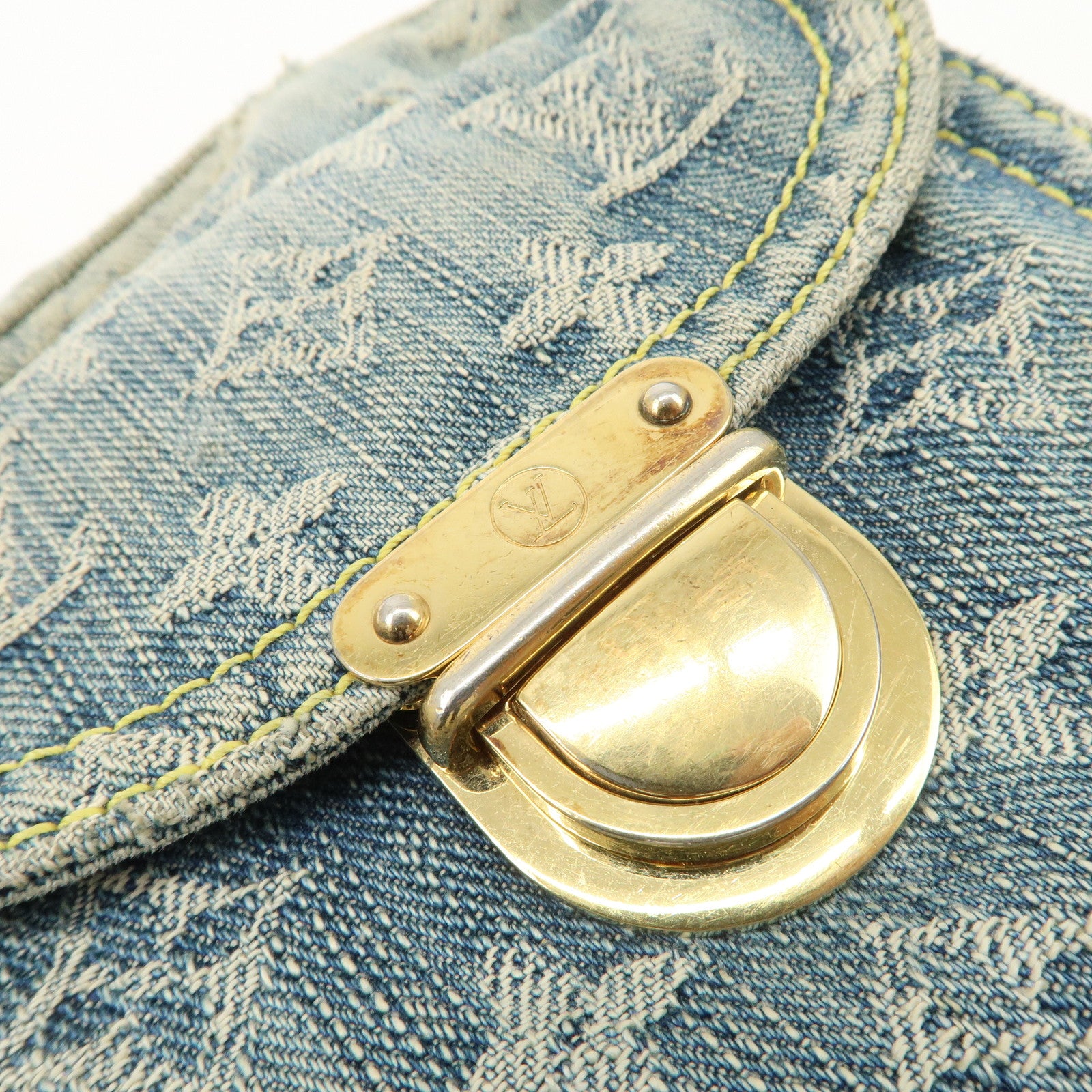 Louis Vuitton Monogram Denim Camera Bag Shoulder Bag Blue M95348