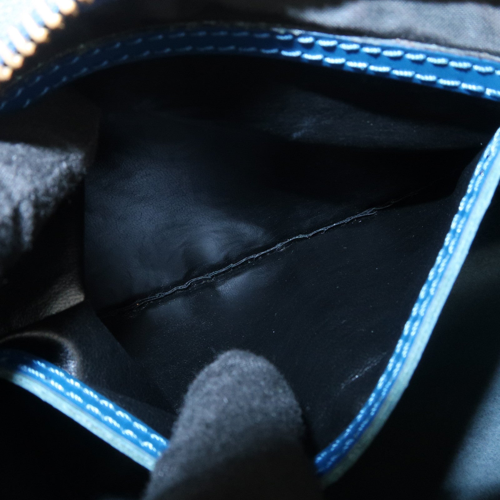Louis Vuitton Epi Speedy 25 Hand Bag Boston Bag Toledo Blue M43015