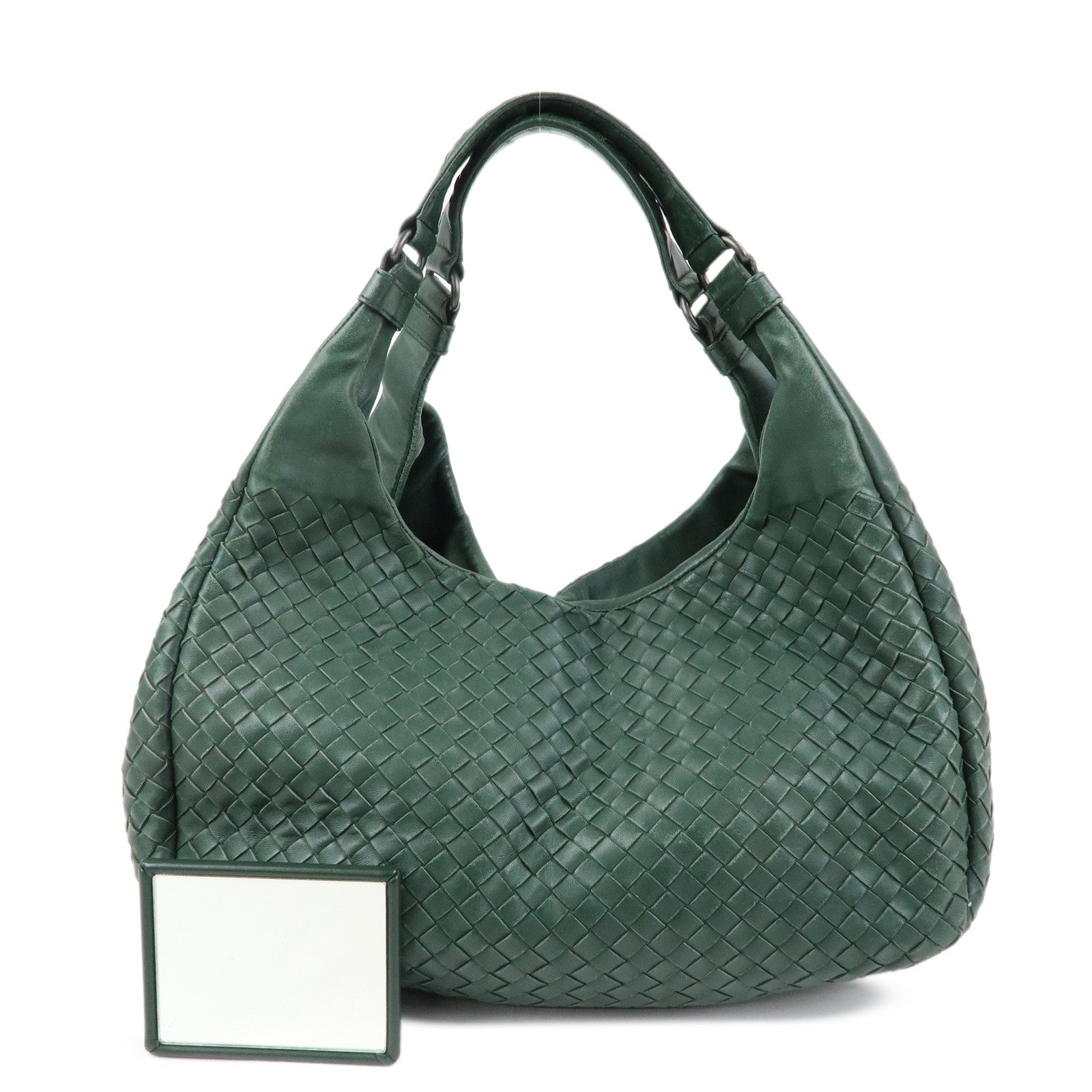 BOTTEGA VENETA Campana Intrecciato Leather Hand Bag 125787V0016