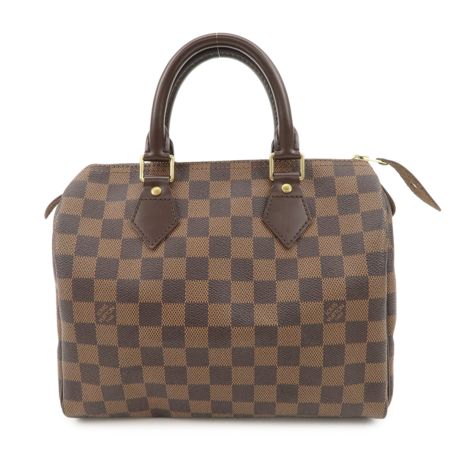 Louis Vuitton Damier Ebene Speedy 25 Hand Bag Boston Bag N41532
