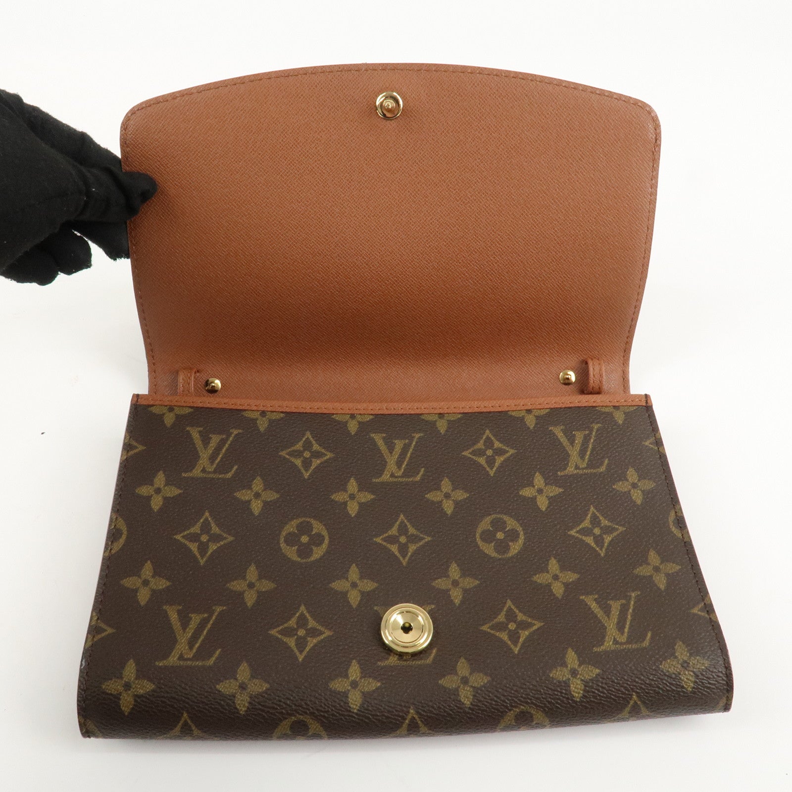 Louis Vuitton Monogram Bordeaux 24 Shoulder Bag Hand Bag M51798 Used