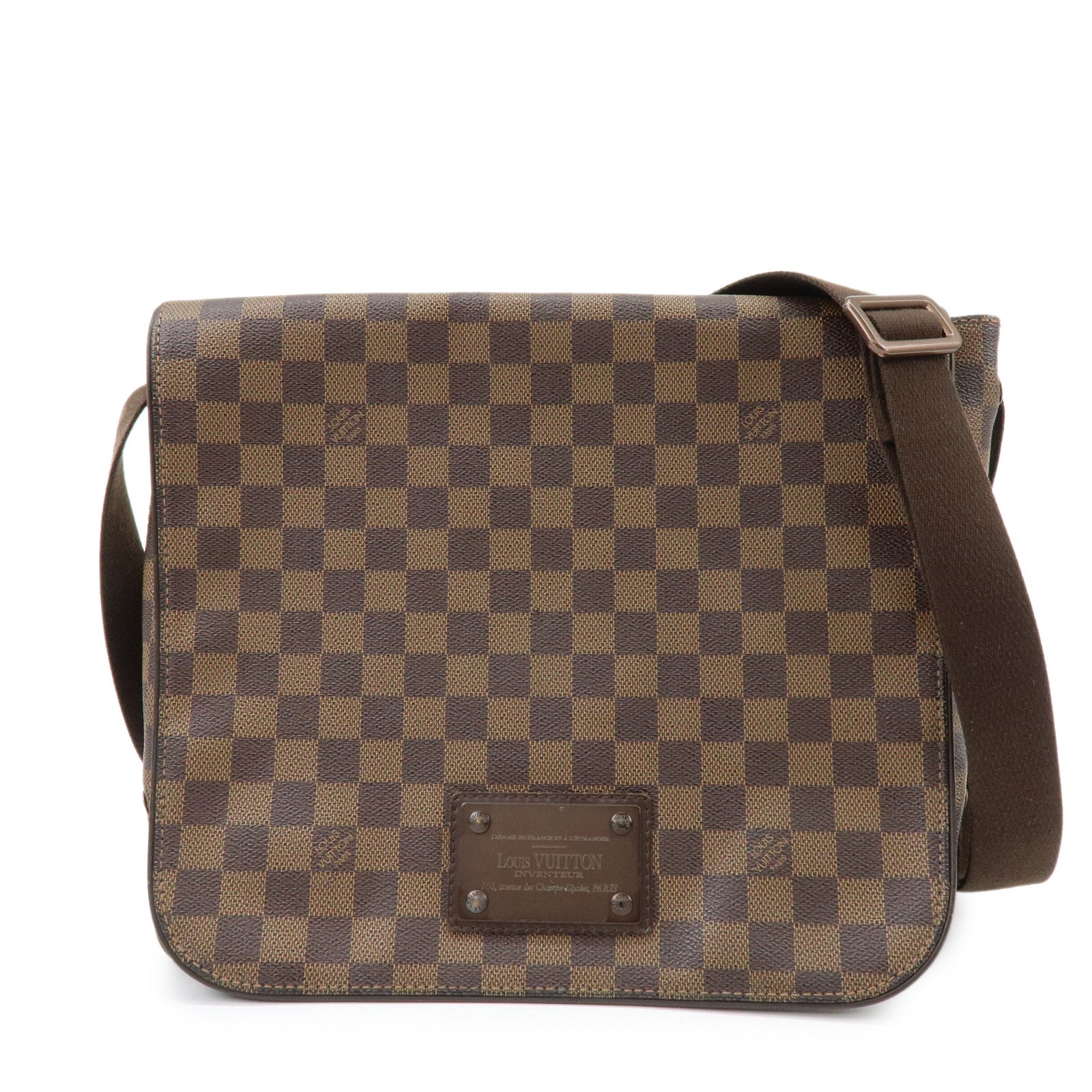 Louis Vuitton Damier Ebene Brooklyn Messenger Bag Brown N51211