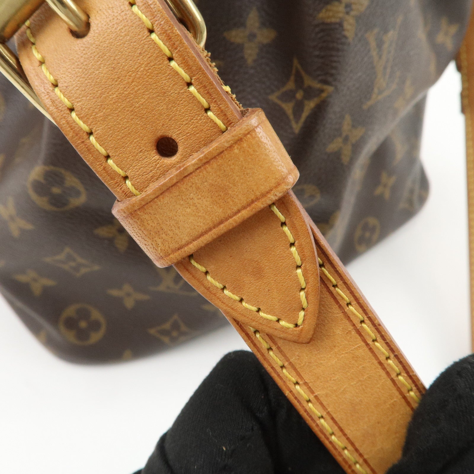 Louis Vuitton Monogram Petit Noe Shoulder Bag Brown M42226