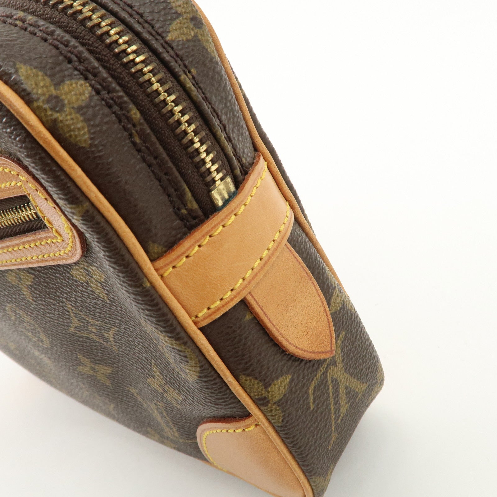 Louis Vuitton Monogram Marly Dragonne GM Clutch Bag Brown M51825 Used