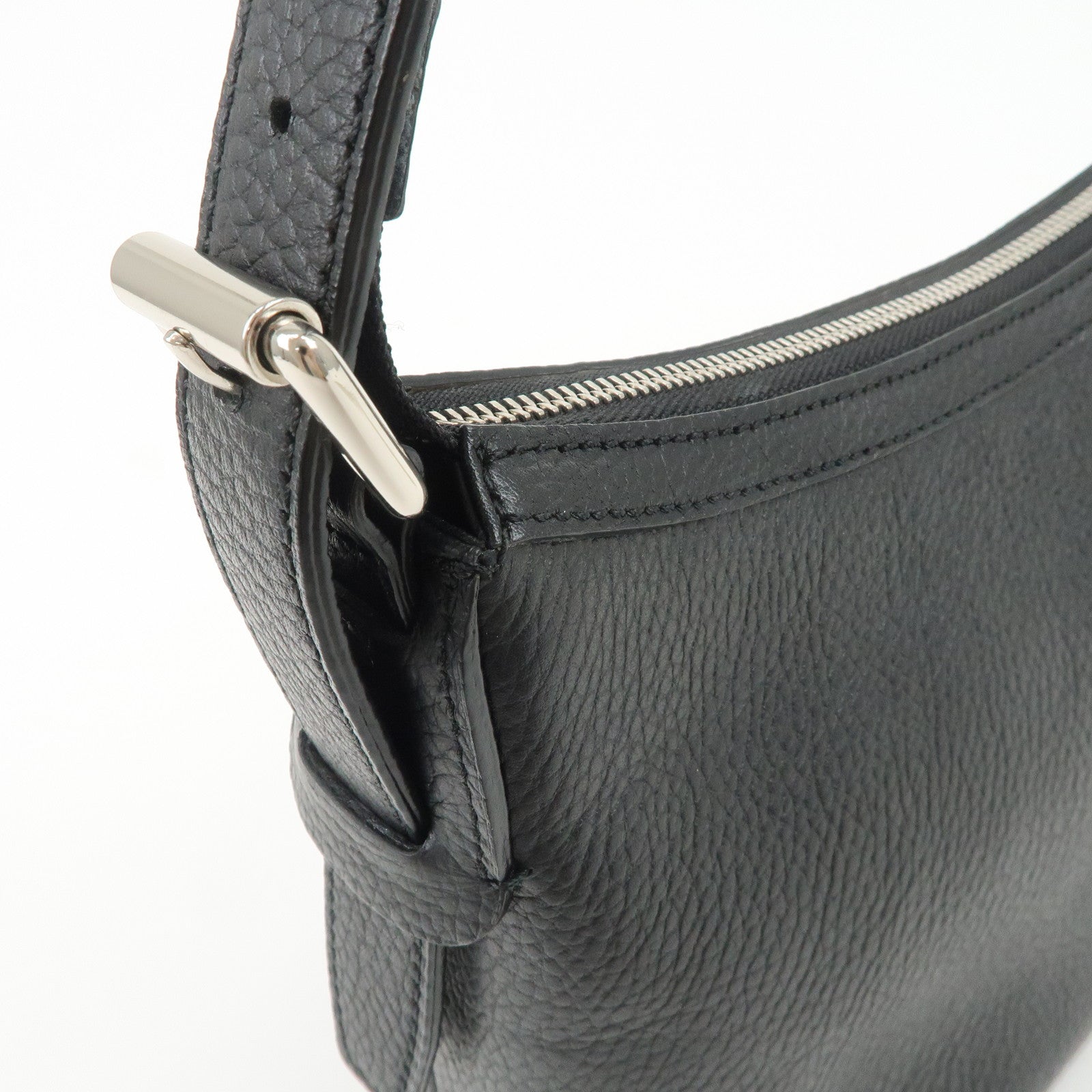 BURBERRY Leather Shoulder Bag Nova Plaid Black