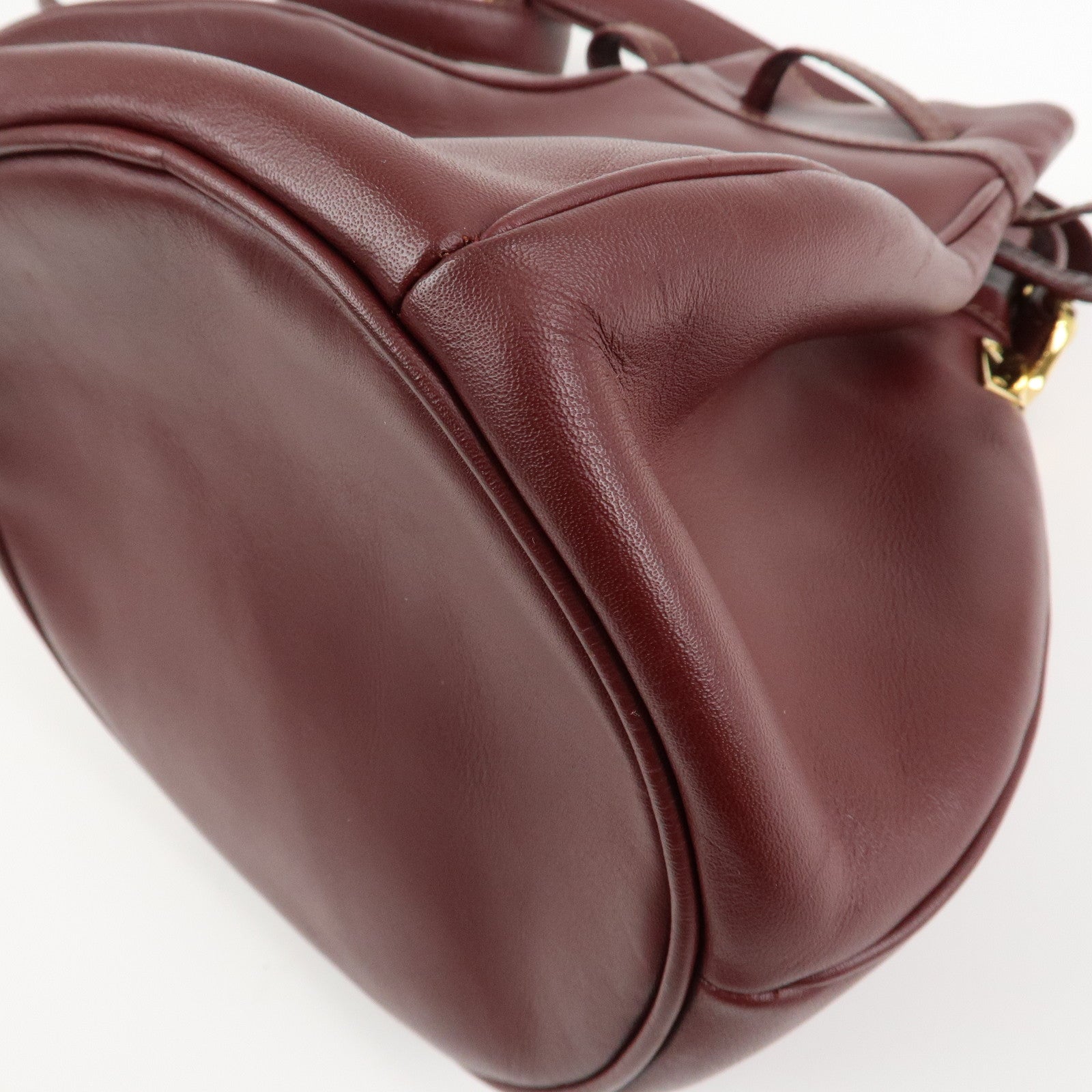 Cartier Must Line Calf Leather Shoulder Bag Bordeaux